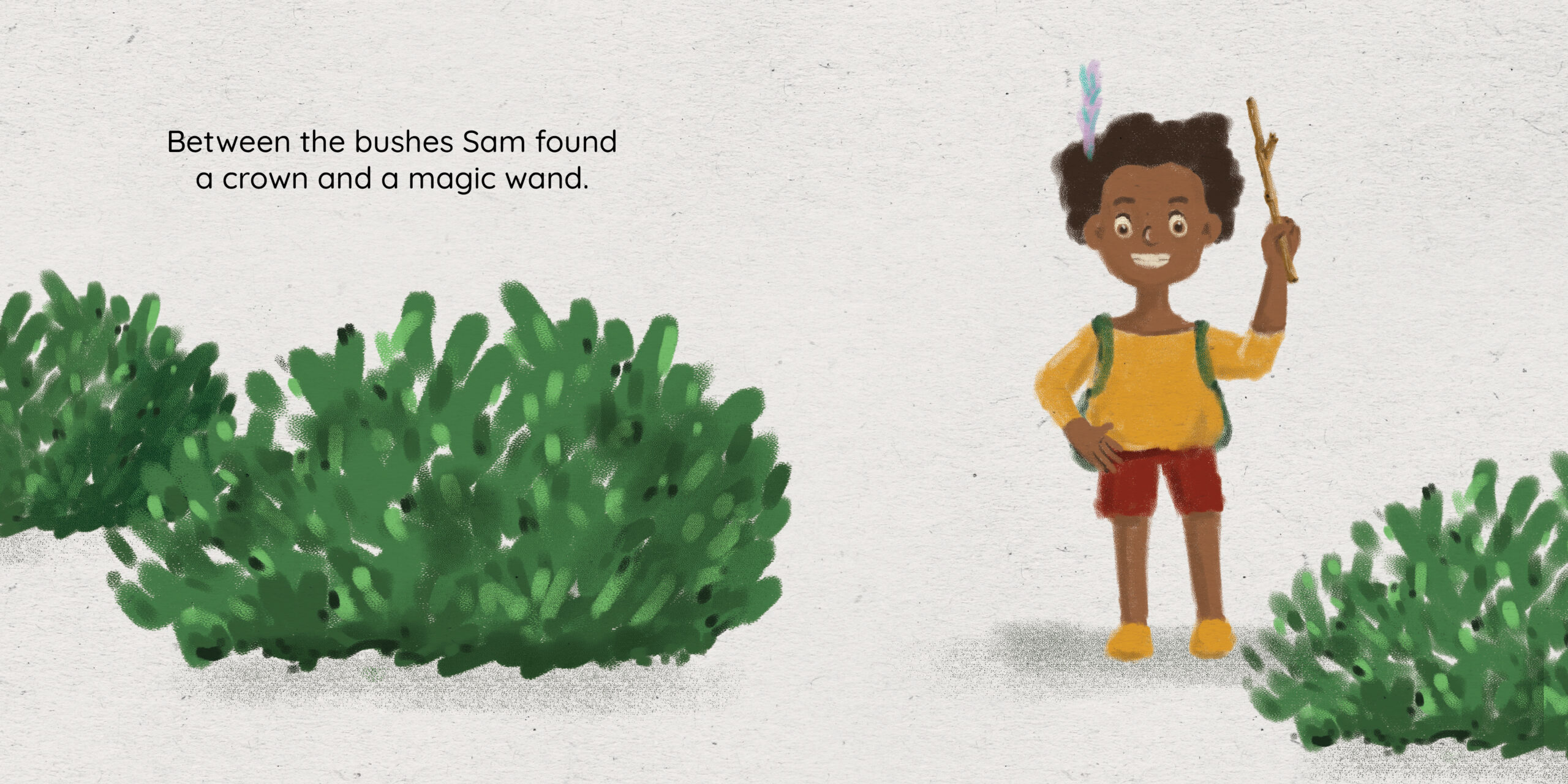 Sam’s Treasures — original illustrated page 6, English text included