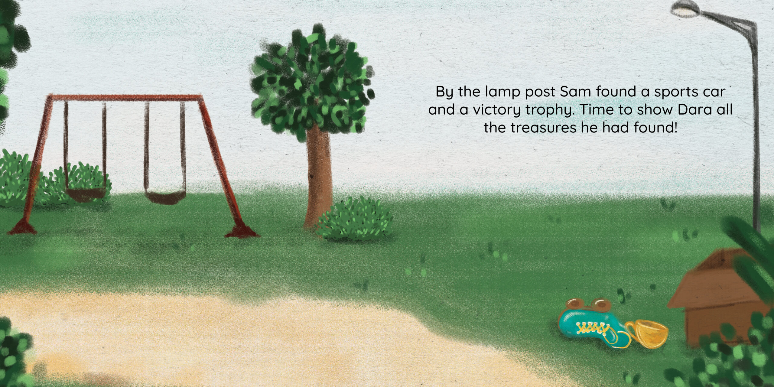 Sam’s Treasures — original illustrated page 10, English text included