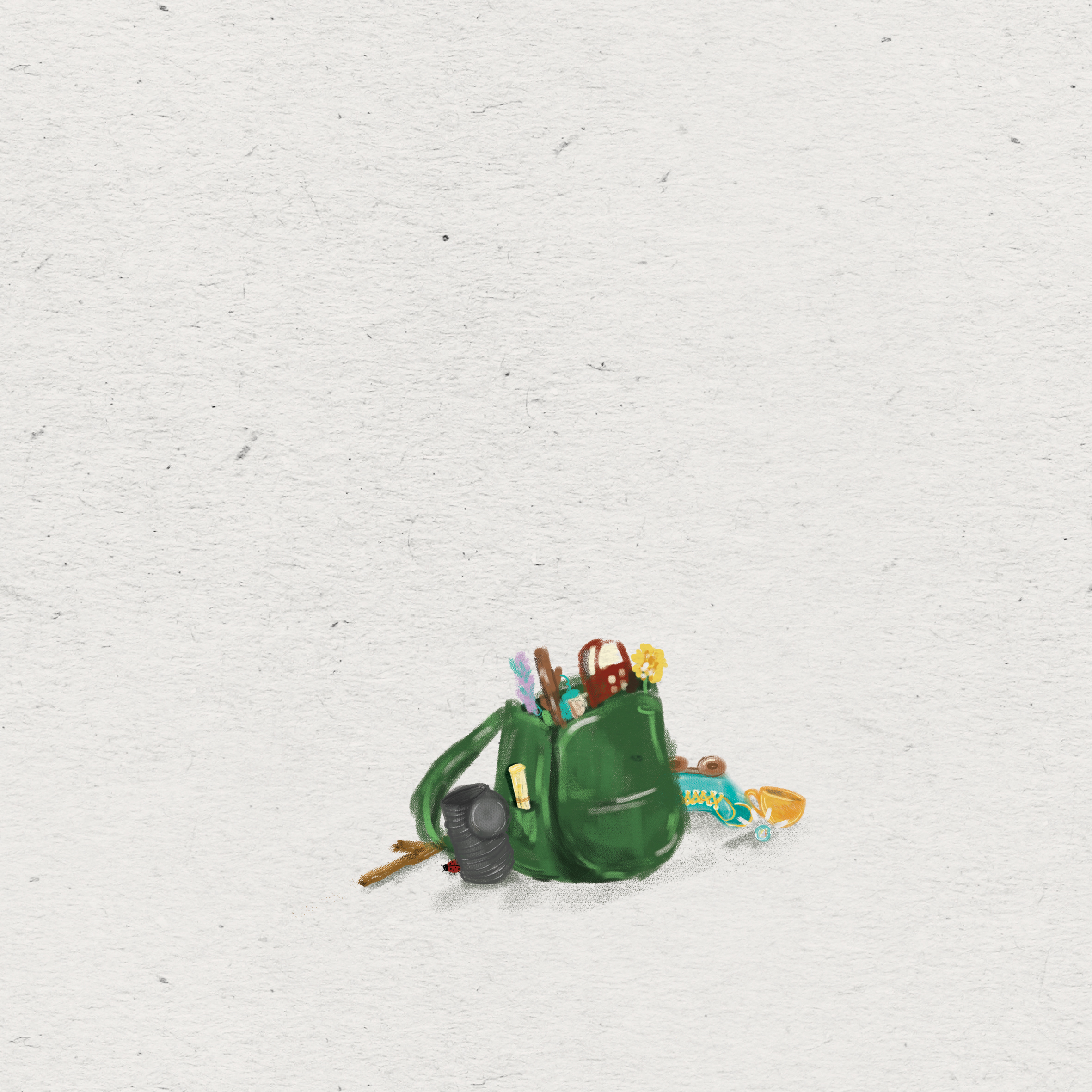 Sam’s Treasures — original illustrated page 14, English text included