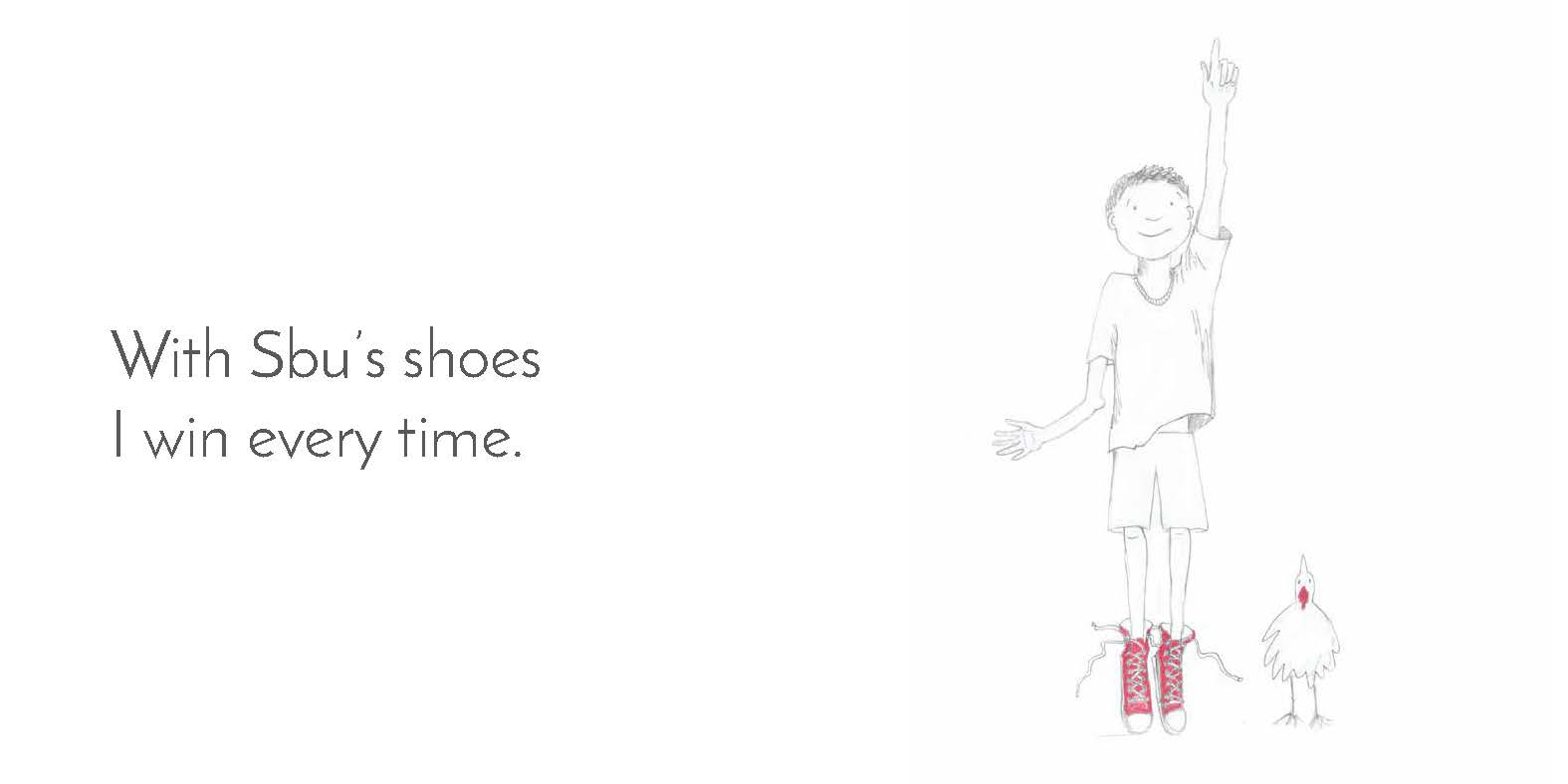 Sbu’s Special Shoes — original illustrated page 9, English text included