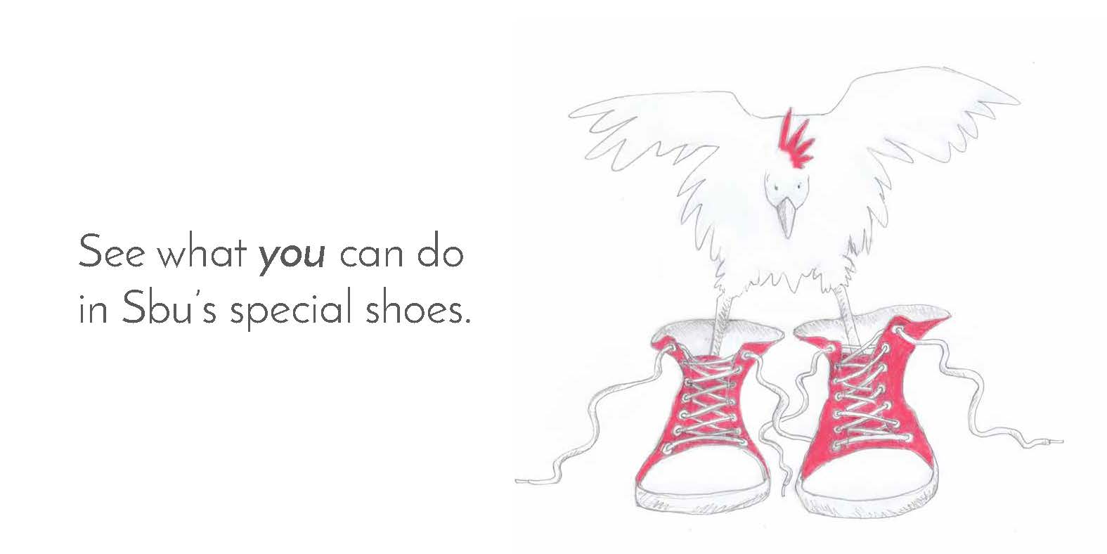 Sbu’s Special Shoes — original illustrated page 16, English text included