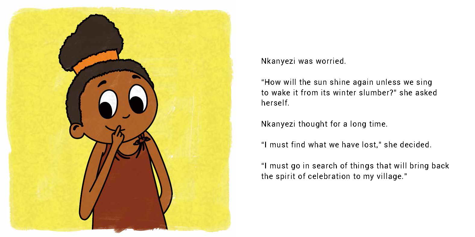Searching for the Spirit of Spring — original illustrated page 4, English text included
