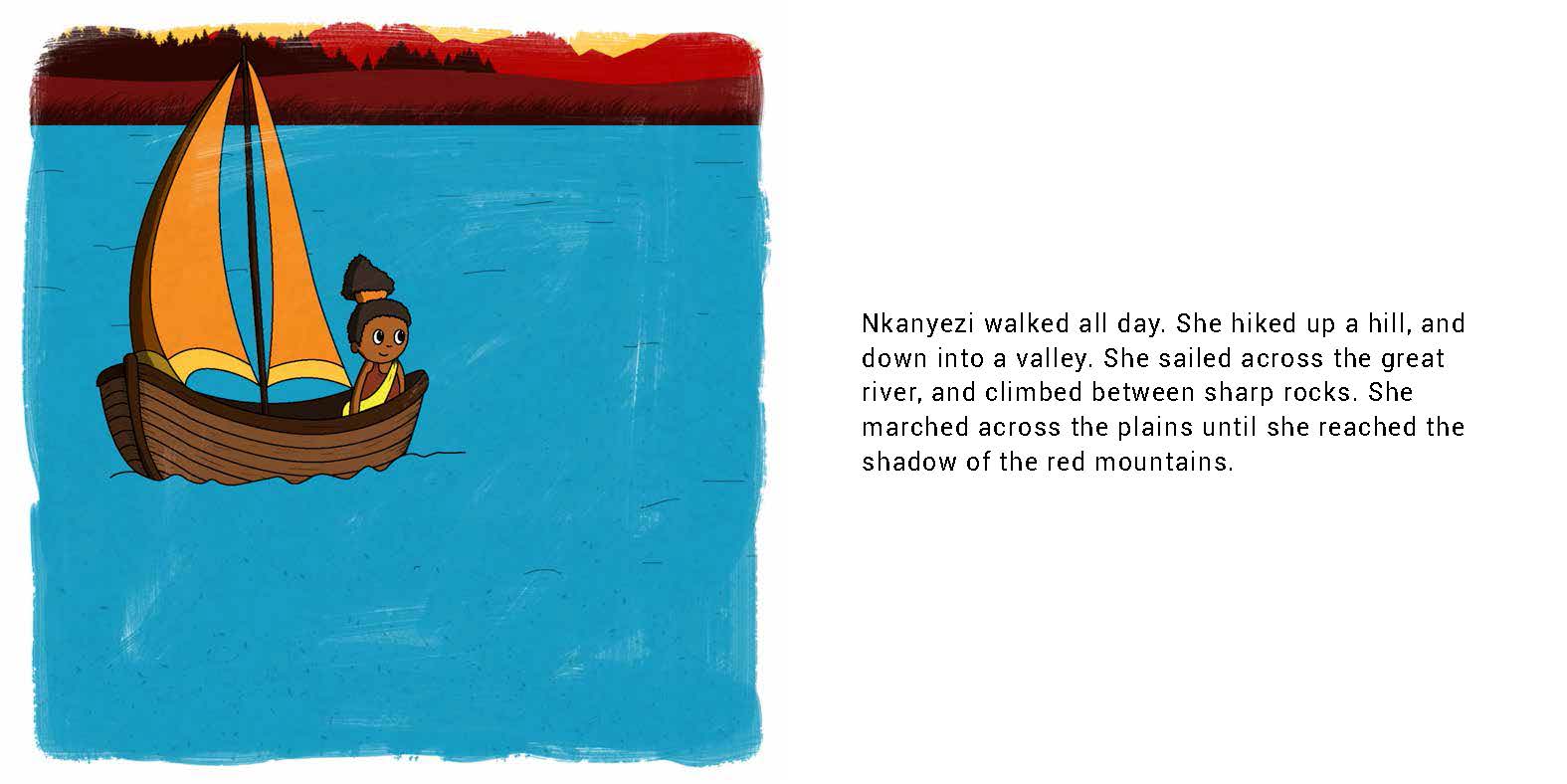 Searching for the Spirit of Spring — original illustrated page 6, English text included