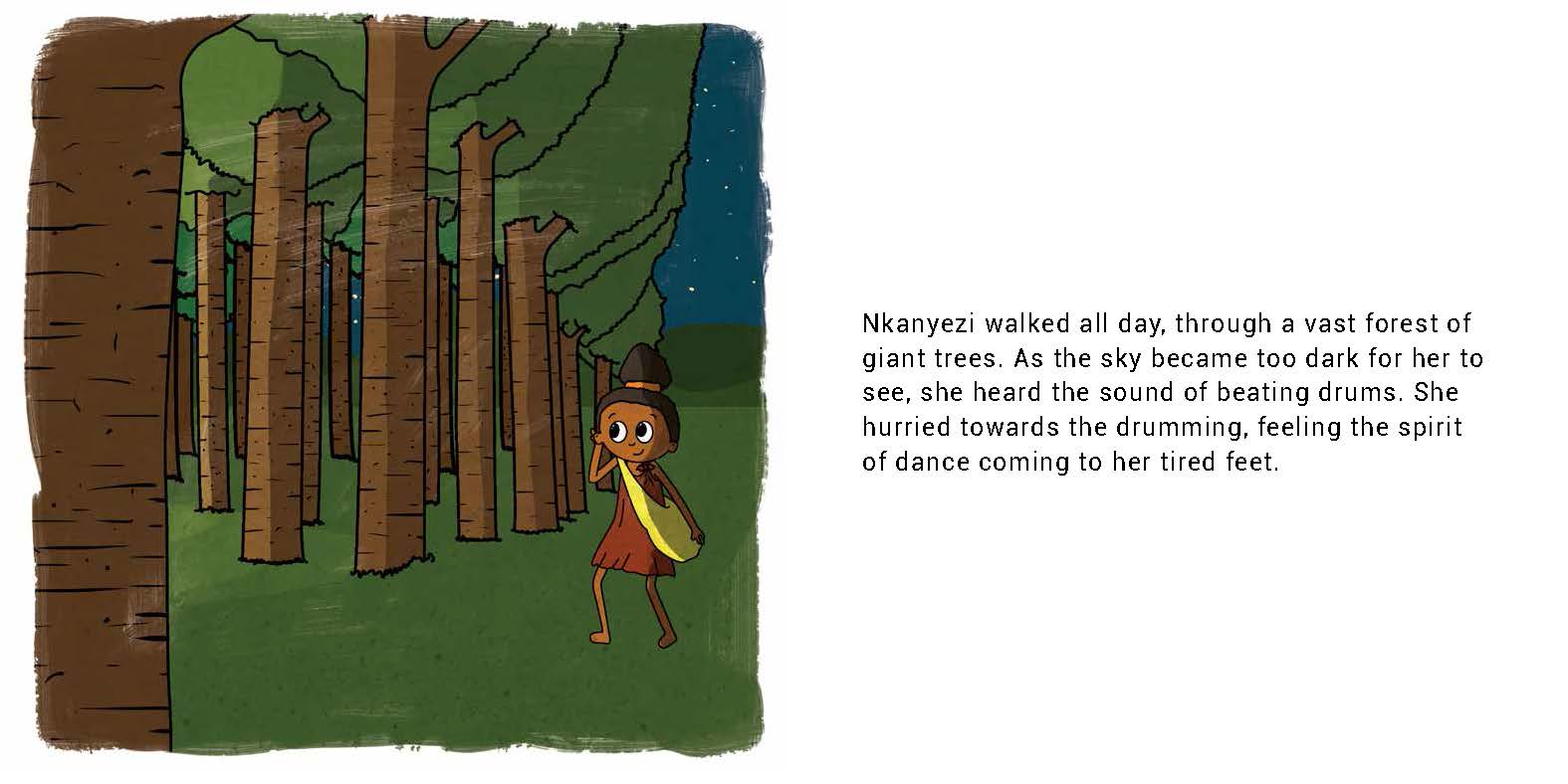 Searching for the Spirit of Spring — original illustrated page 8, English text included
