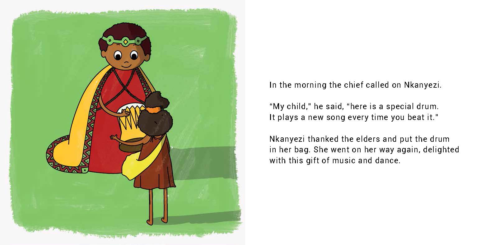 Searching for the Spirit of Spring — original illustrated page 10, English text included