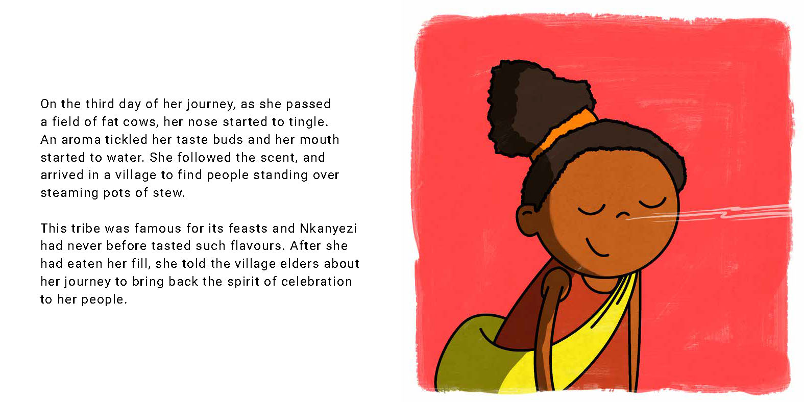 Searching for the Spirit of Spring — original illustrated page 11, English text included