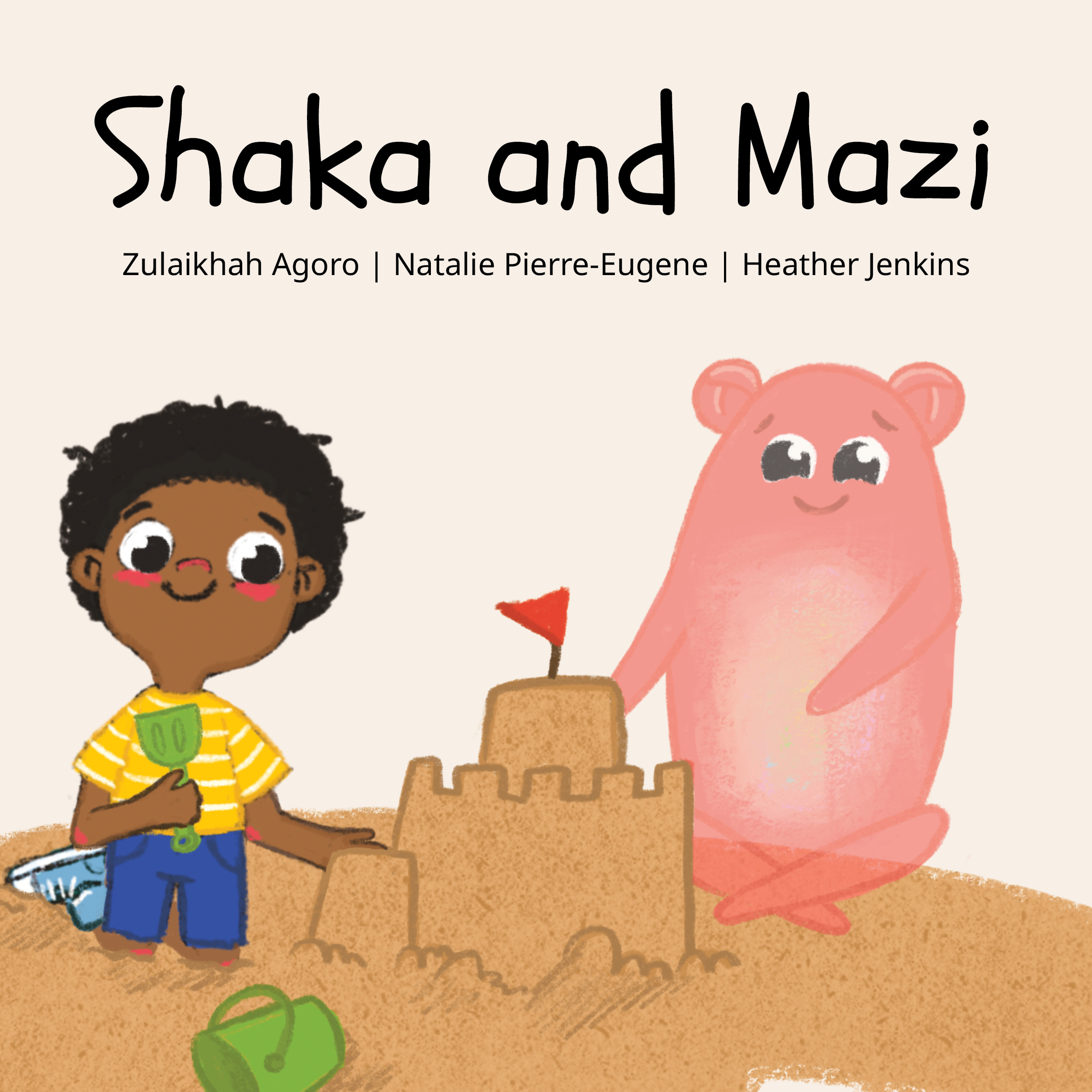 Shaka and Mazi — original illustrated page 1, English text included