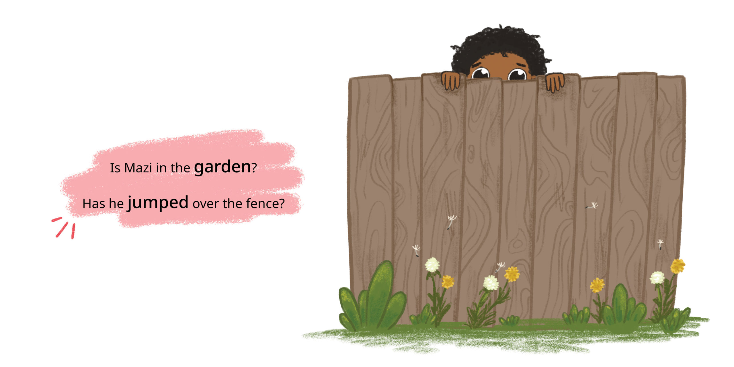 Shaka and Mazi — original illustrated page 10, English text included