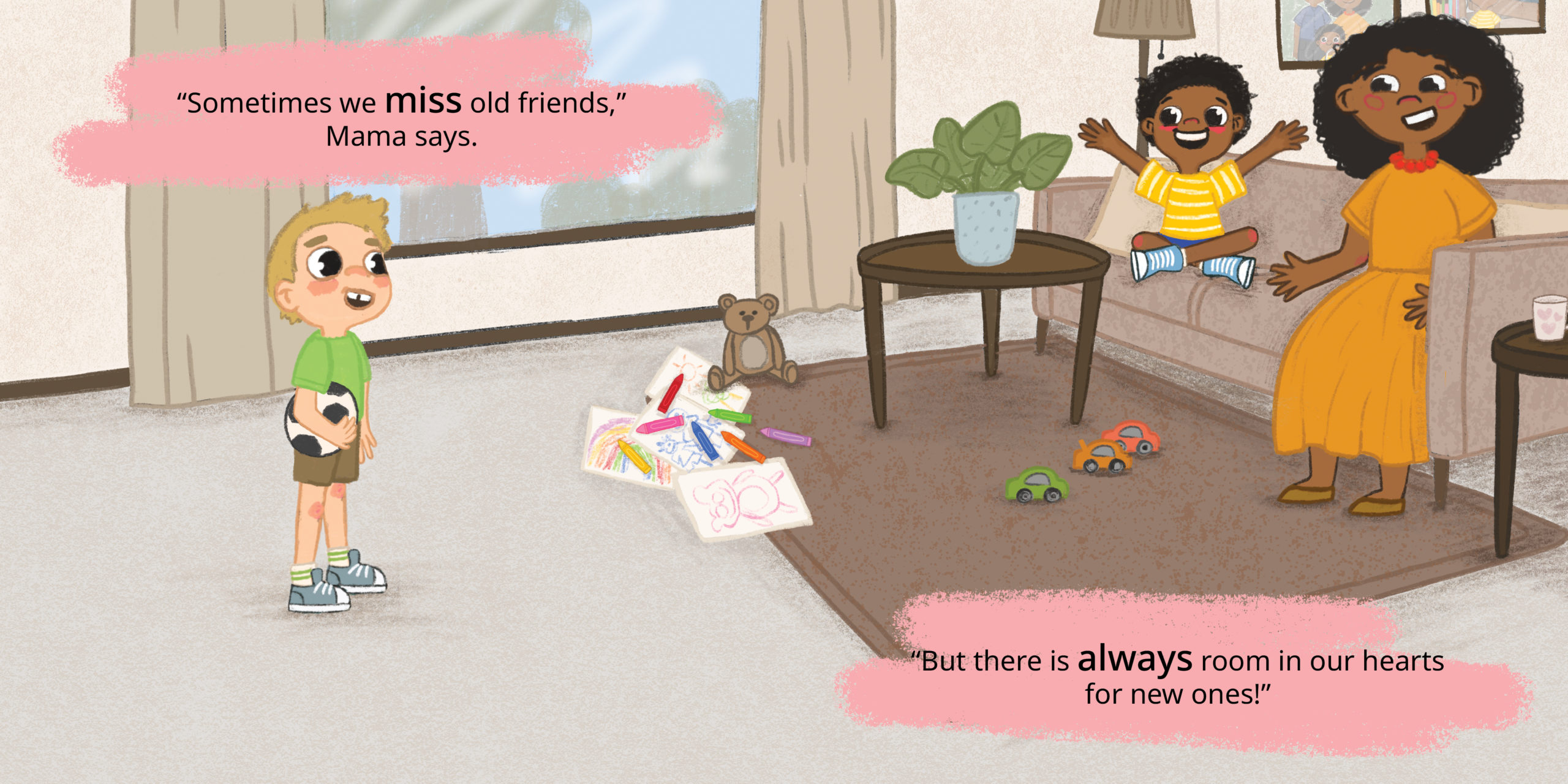 Shaka and Mazi — original illustrated page 13, English text included