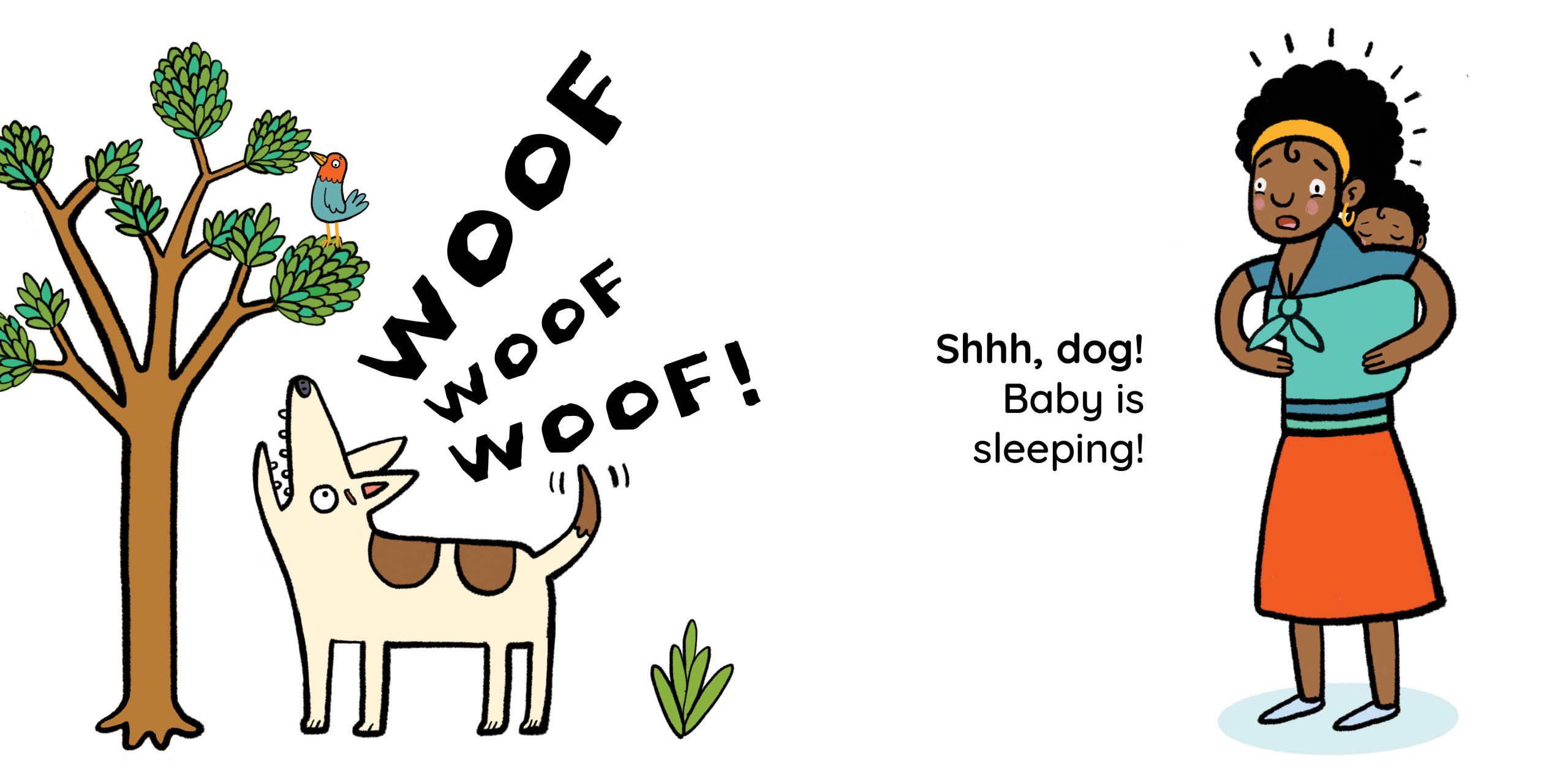 Shhhhh! — original illustrated page 5, English text included