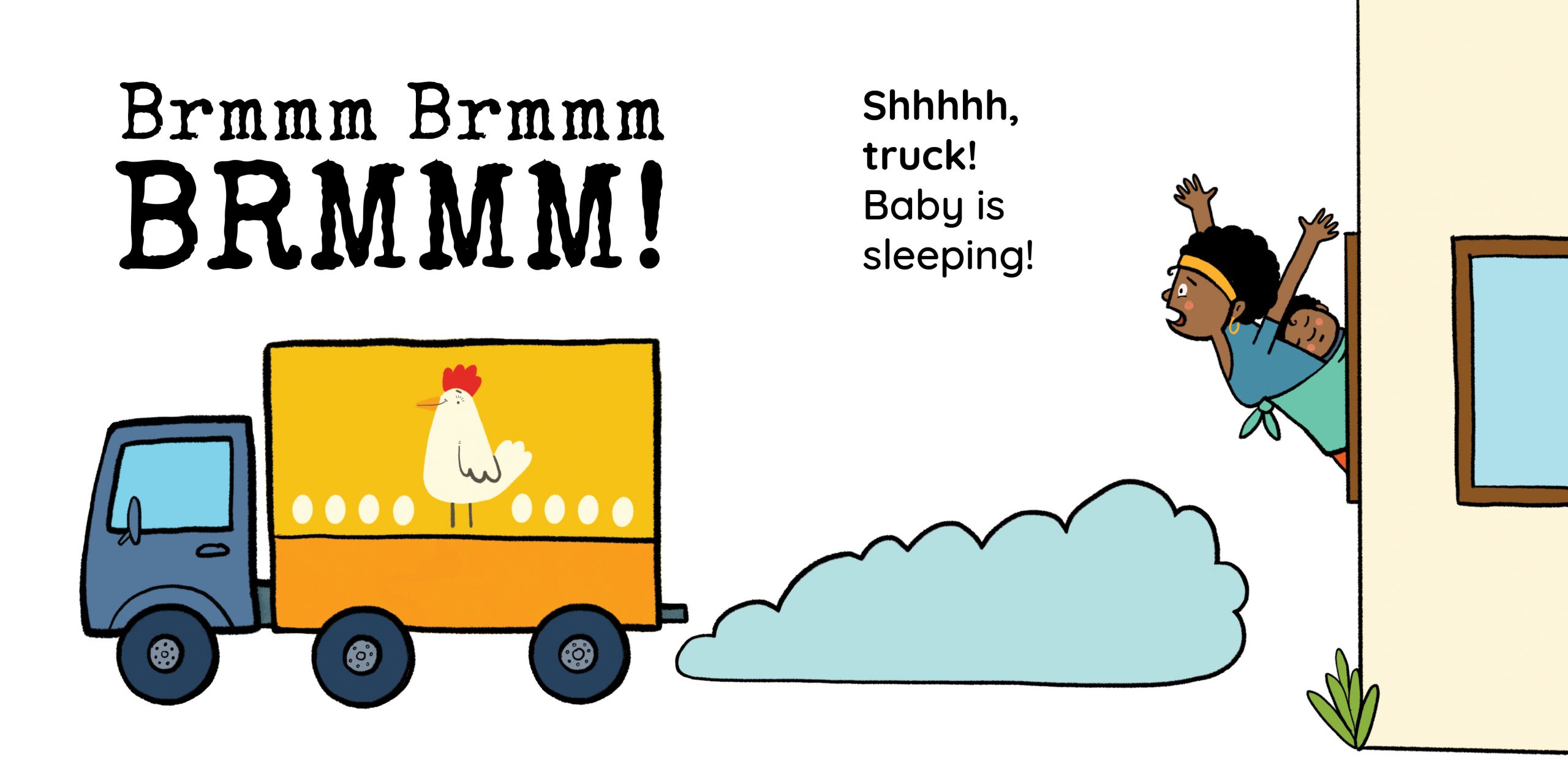 Shhhhh! — original illustrated page 8, English text included
