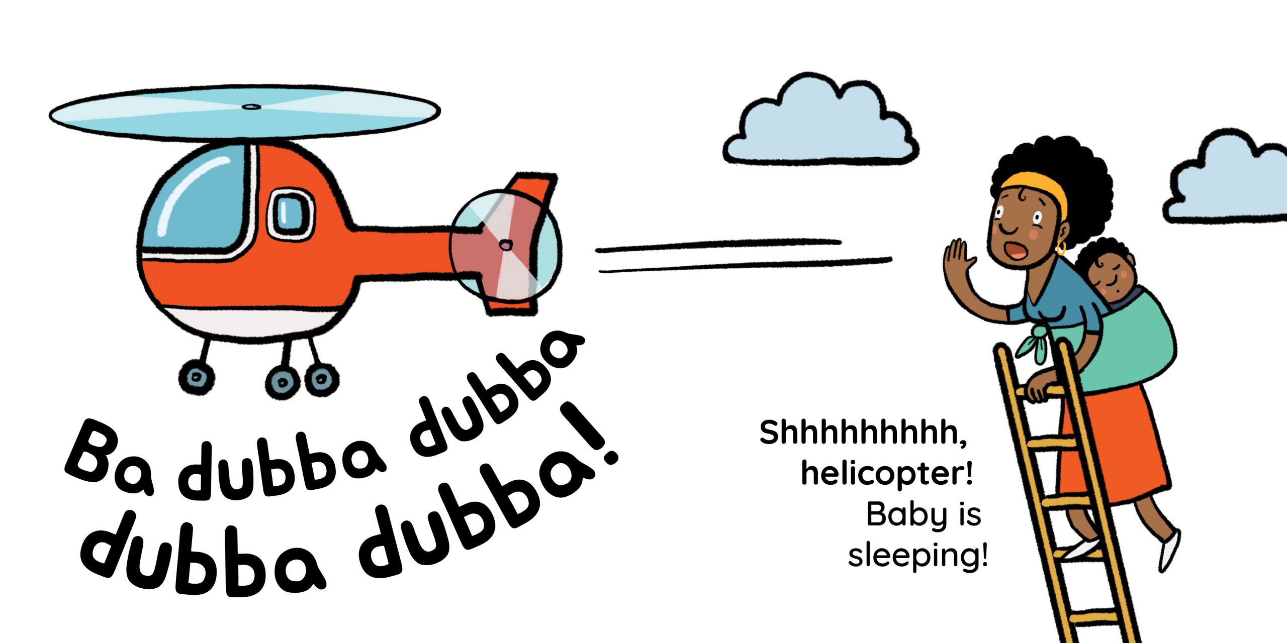Shhhhh! — original illustrated page 10, English text included