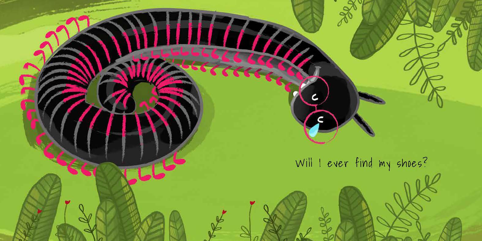 Shongololo’s shoes — original illustrated page 8, English text included