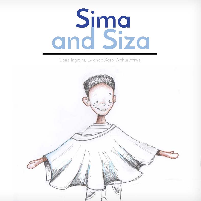Sima and Siza — original illustrated page 1, English text included