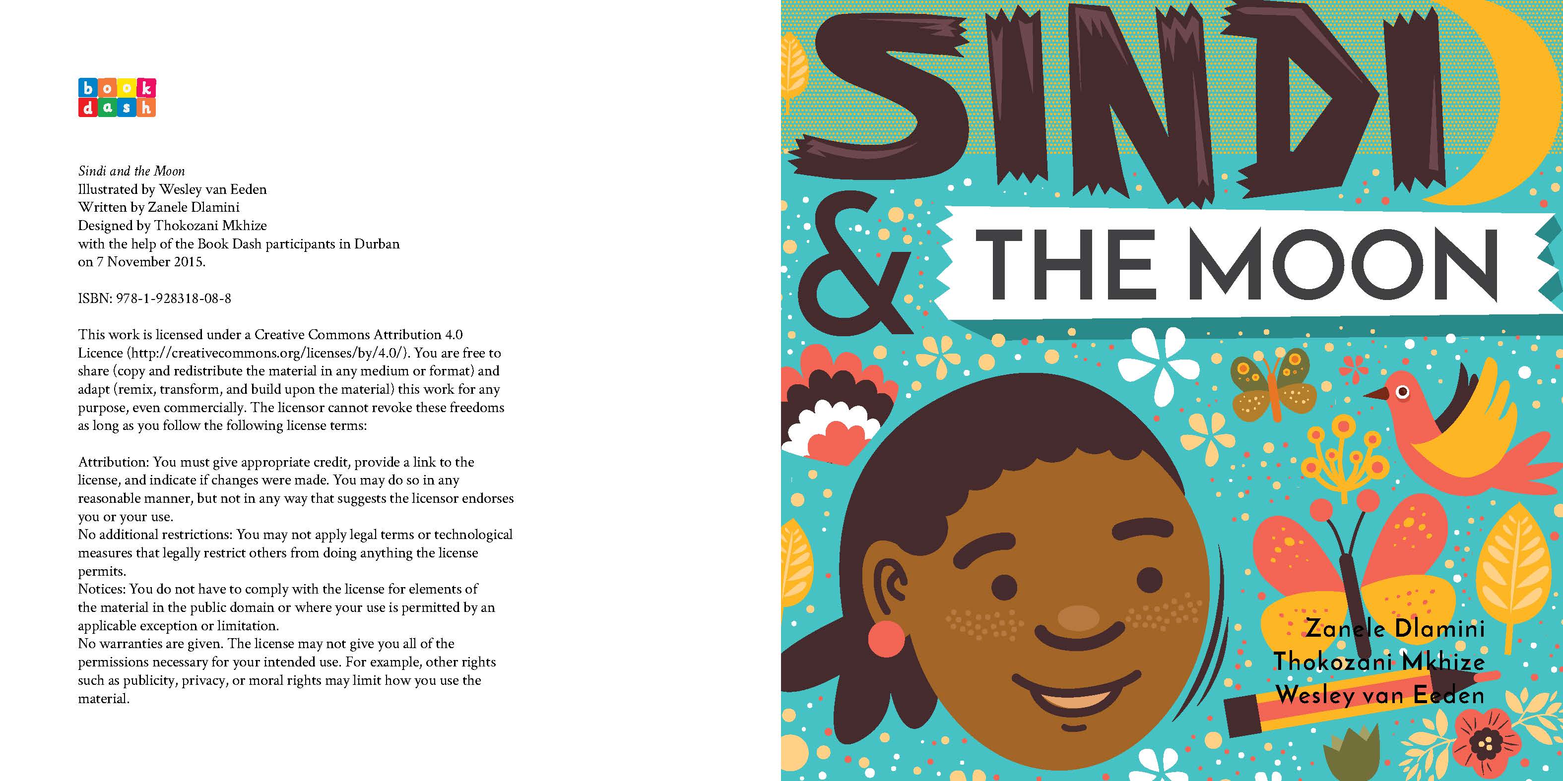 Sindi and the Moon — original illustrated page 4, English text included