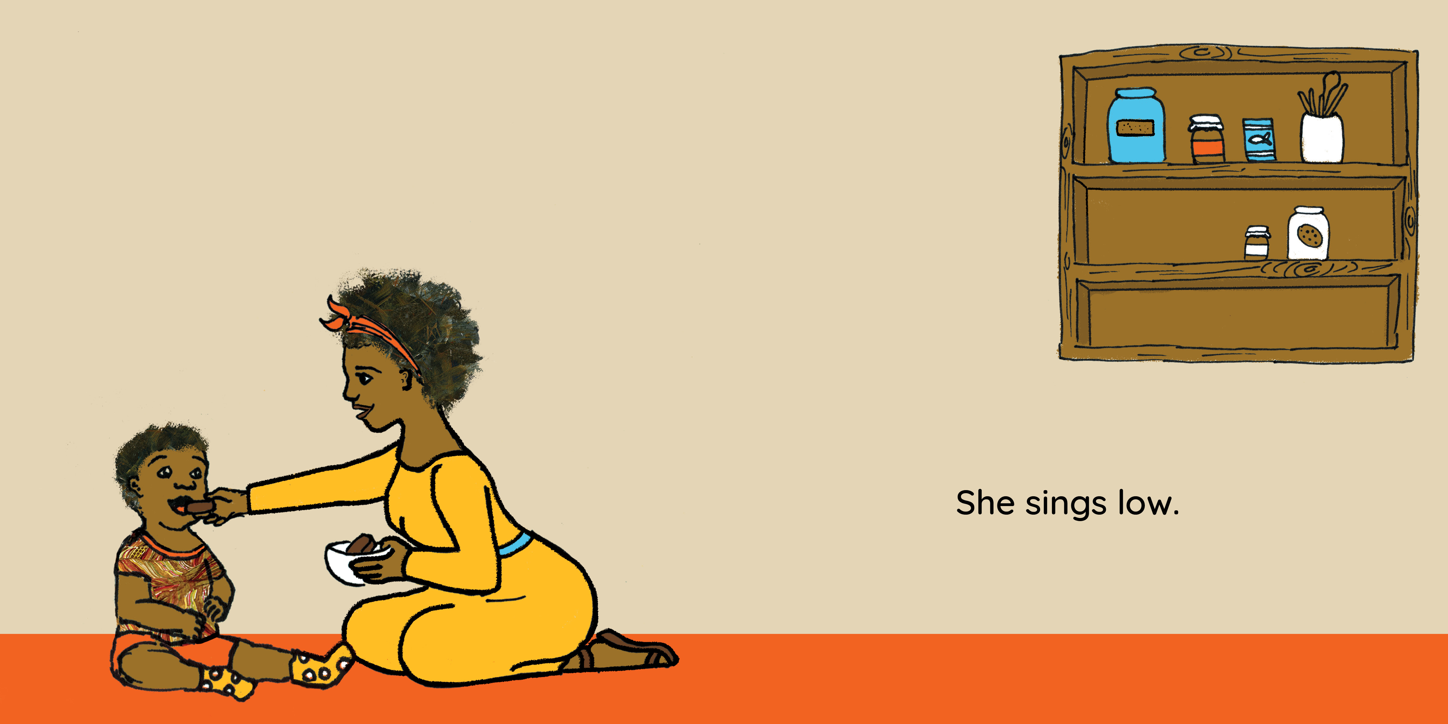Sing to me — original illustrated page 3, English text included
