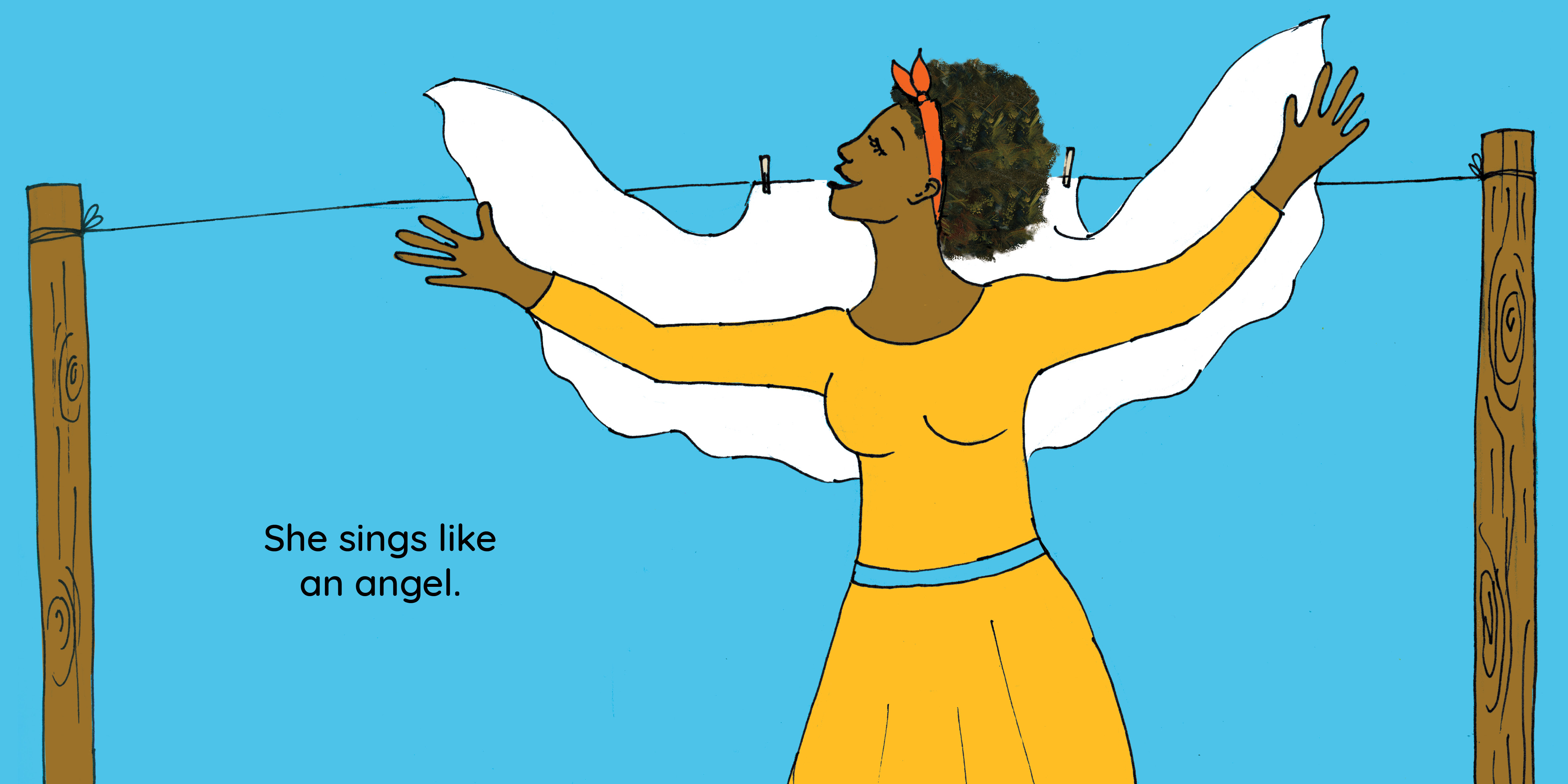 Sing to me — original illustrated page 7, English text included