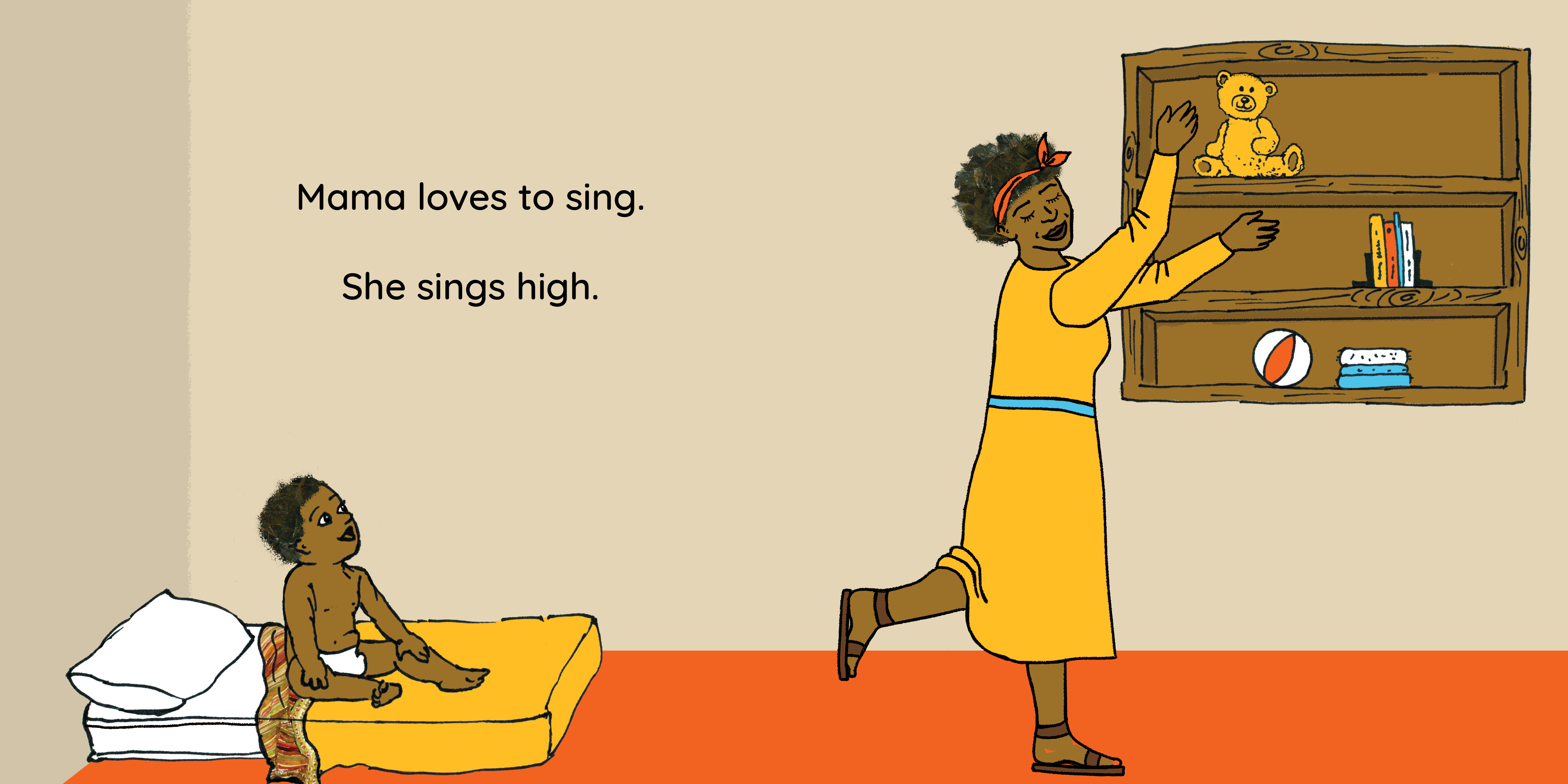 Sing to me — original illustrated page 11, English text included