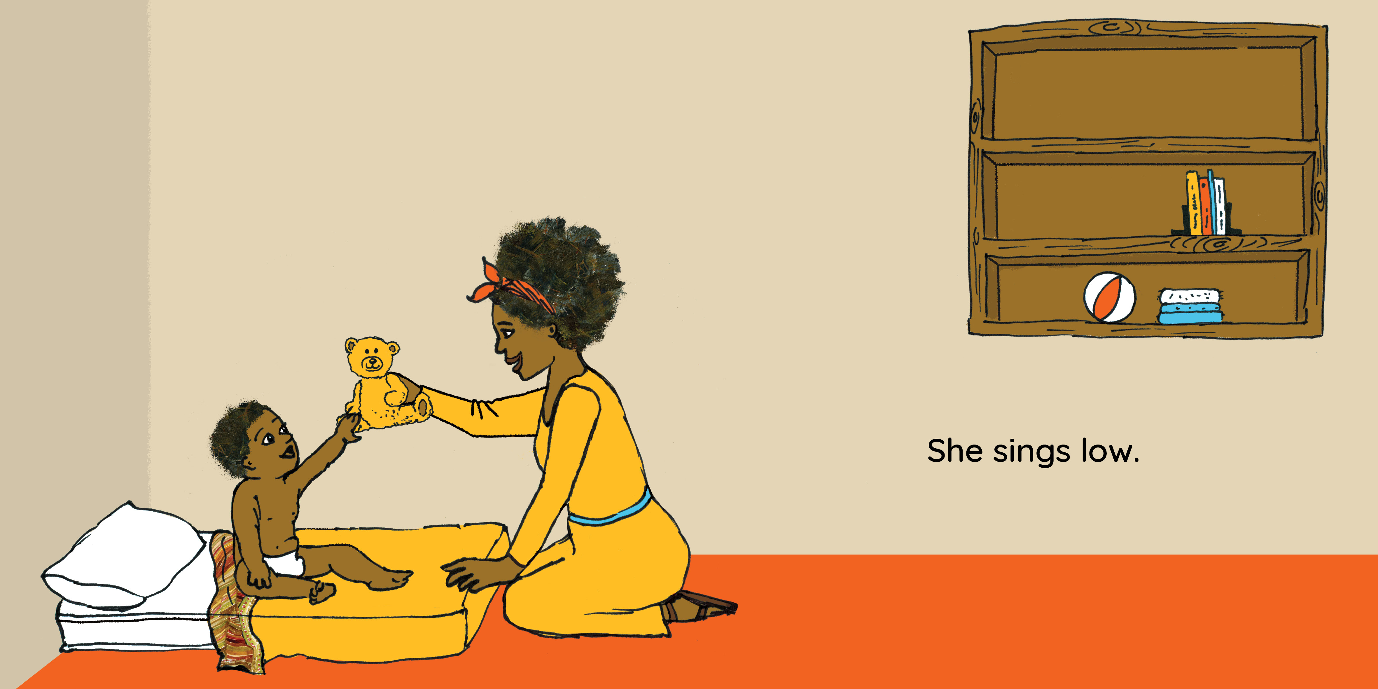 Sing to me — original illustrated page 12, English text included