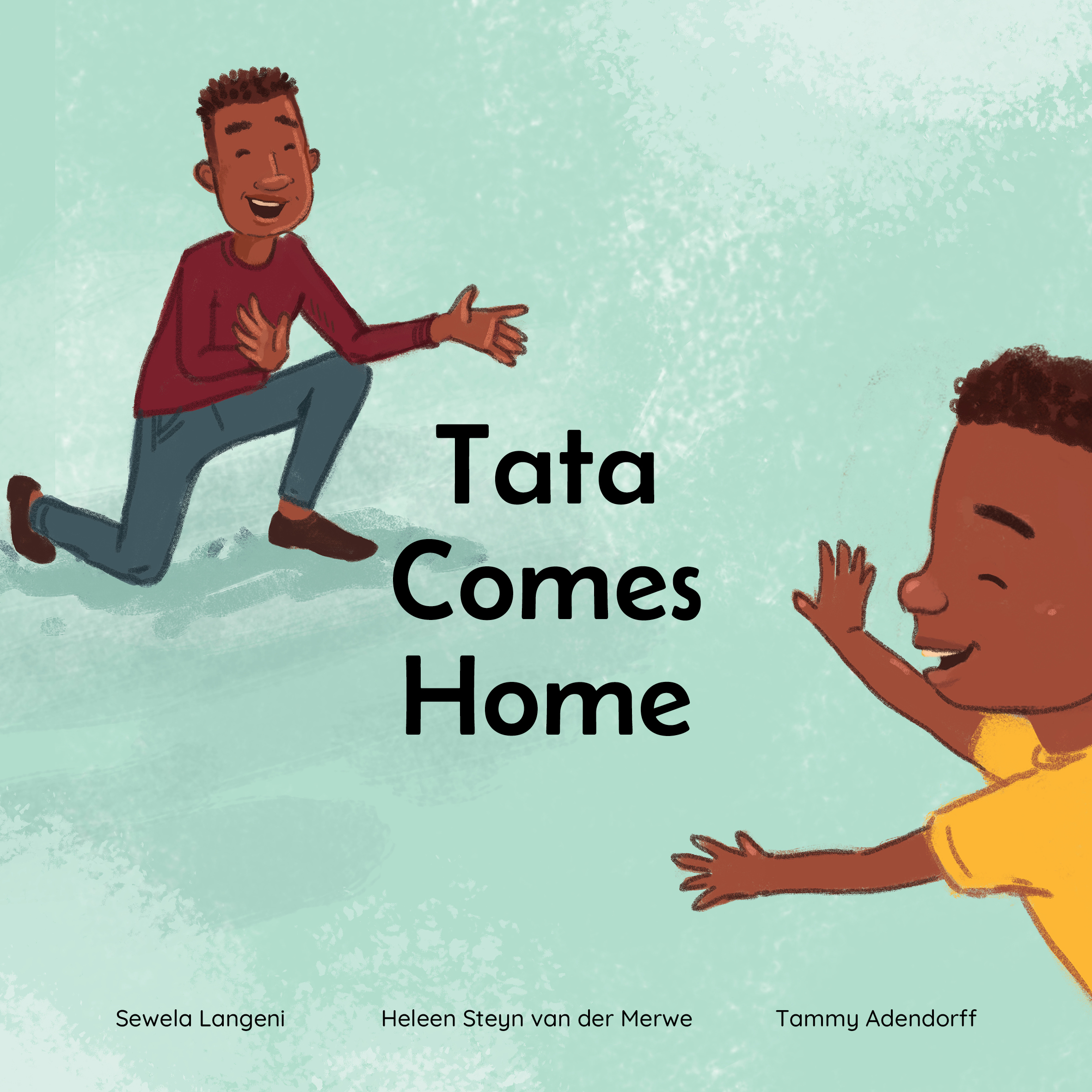 Tata comes home — original illustrated page 1, English text included