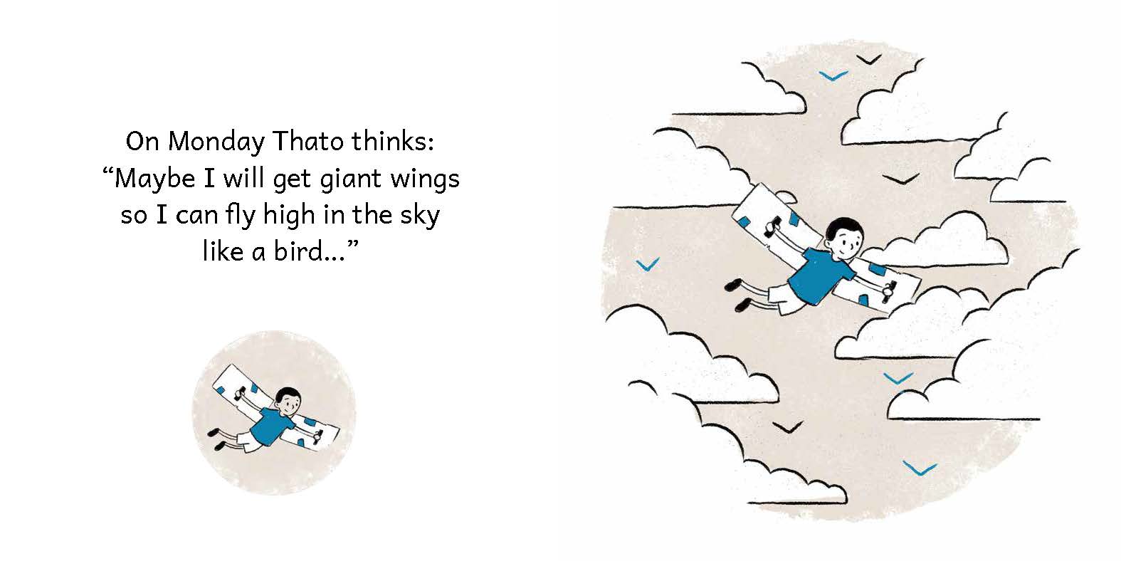 Thato’s Birthday Surprise — original illustrated page 4, English text included