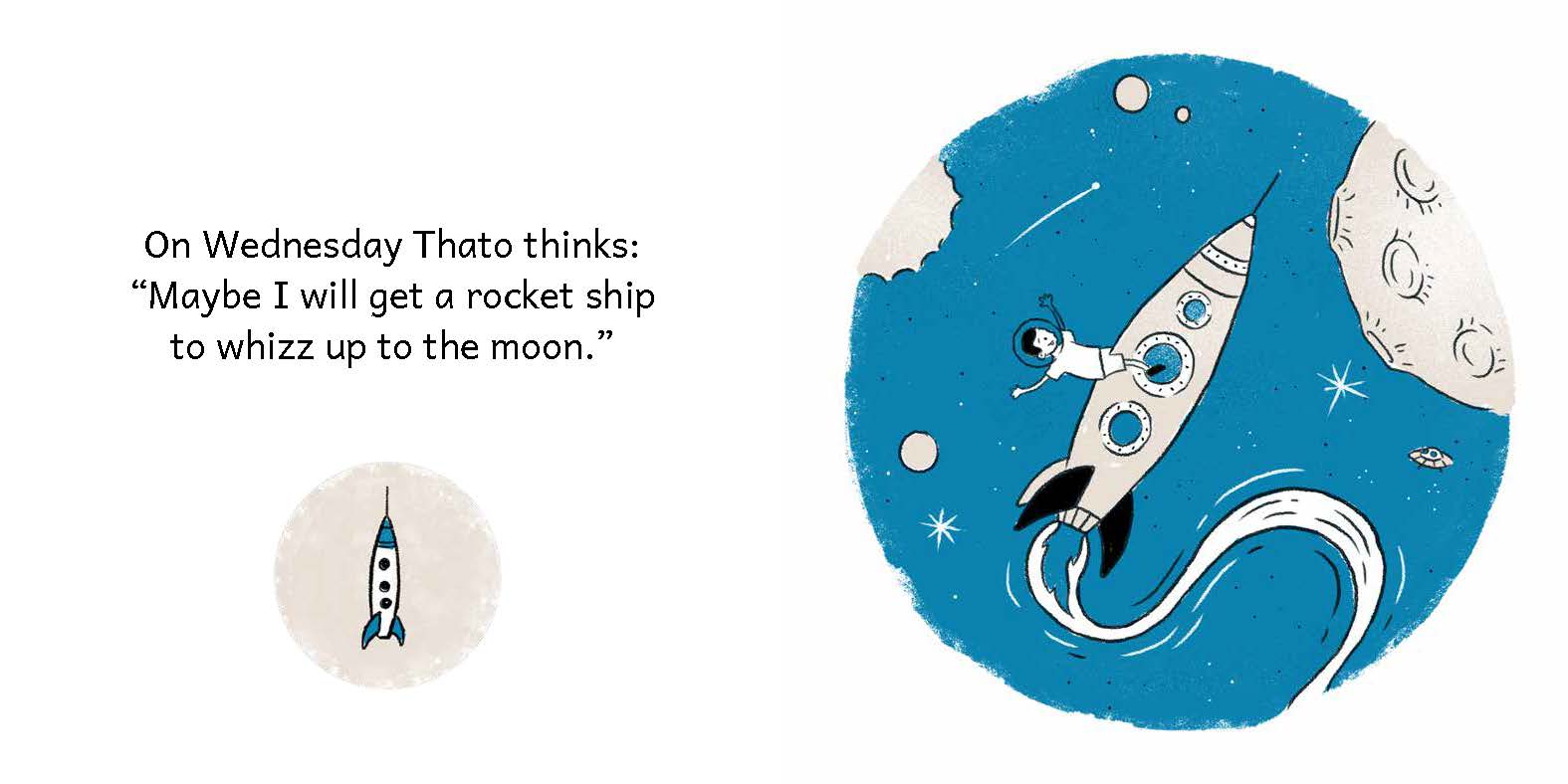 Thato’s Birthday Surprise — original illustrated page 6, English text included