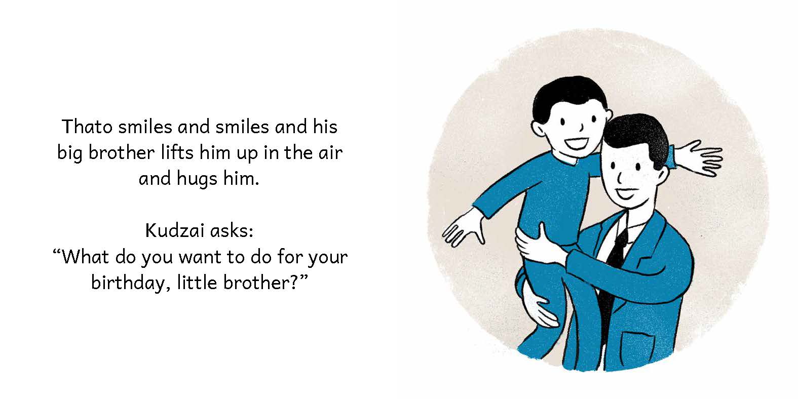 Thato’s Birthday Surprise — original illustrated page 12, English text included