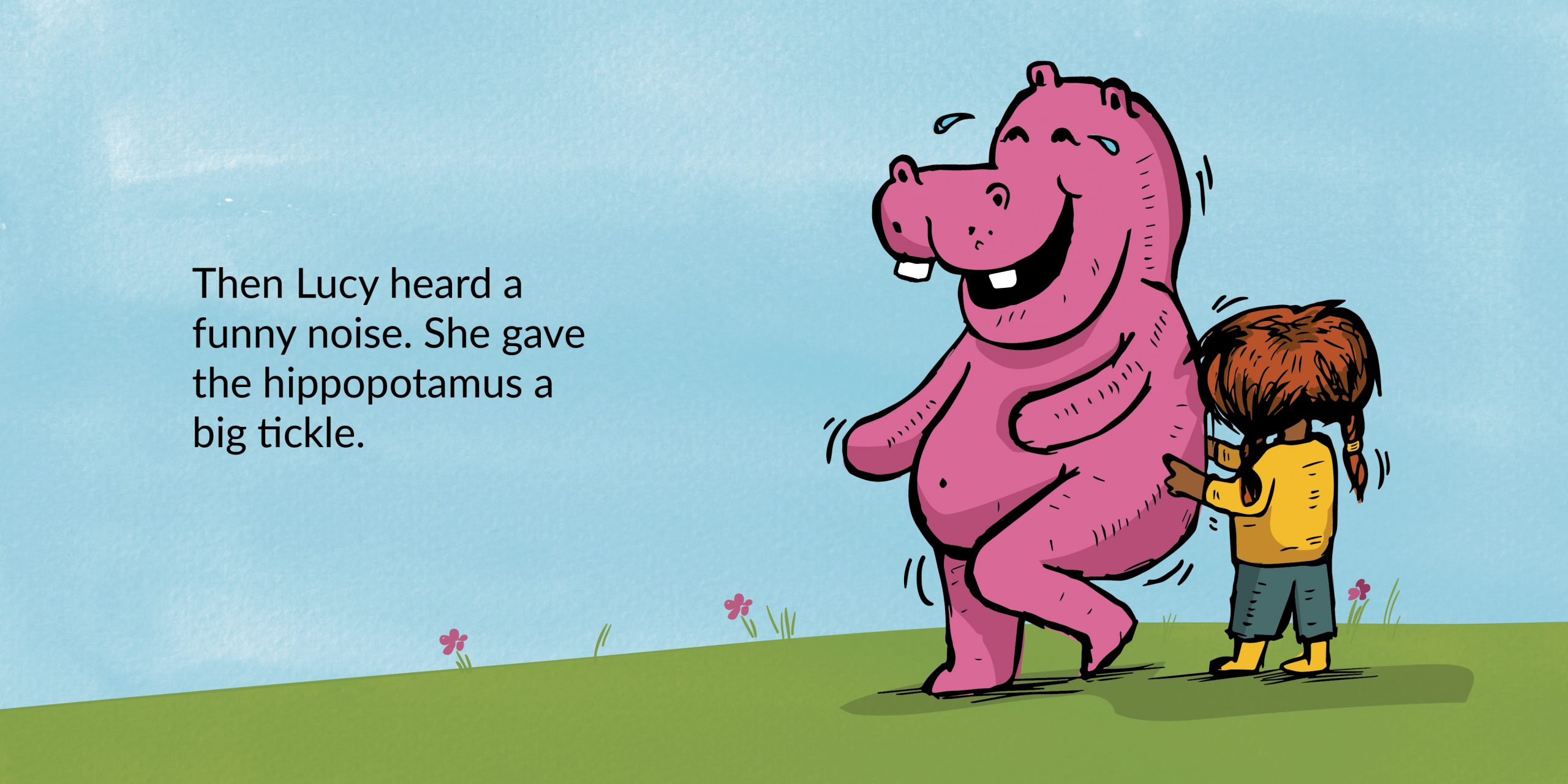 That’s not Thabi, That’s a hippopotamus — original illustrated page 11, English text included