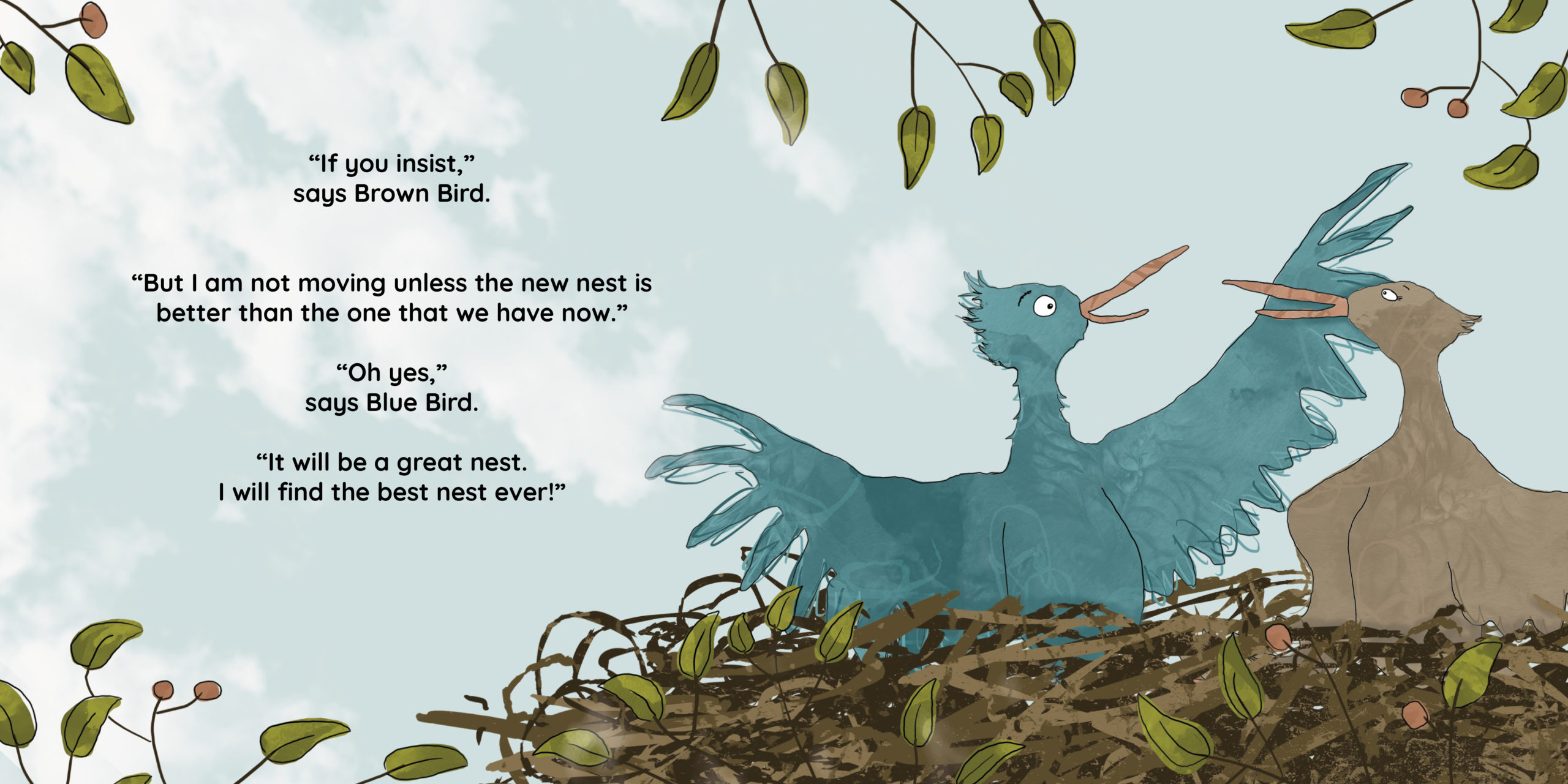 The Best Nest — original illustrated page 3, English text included