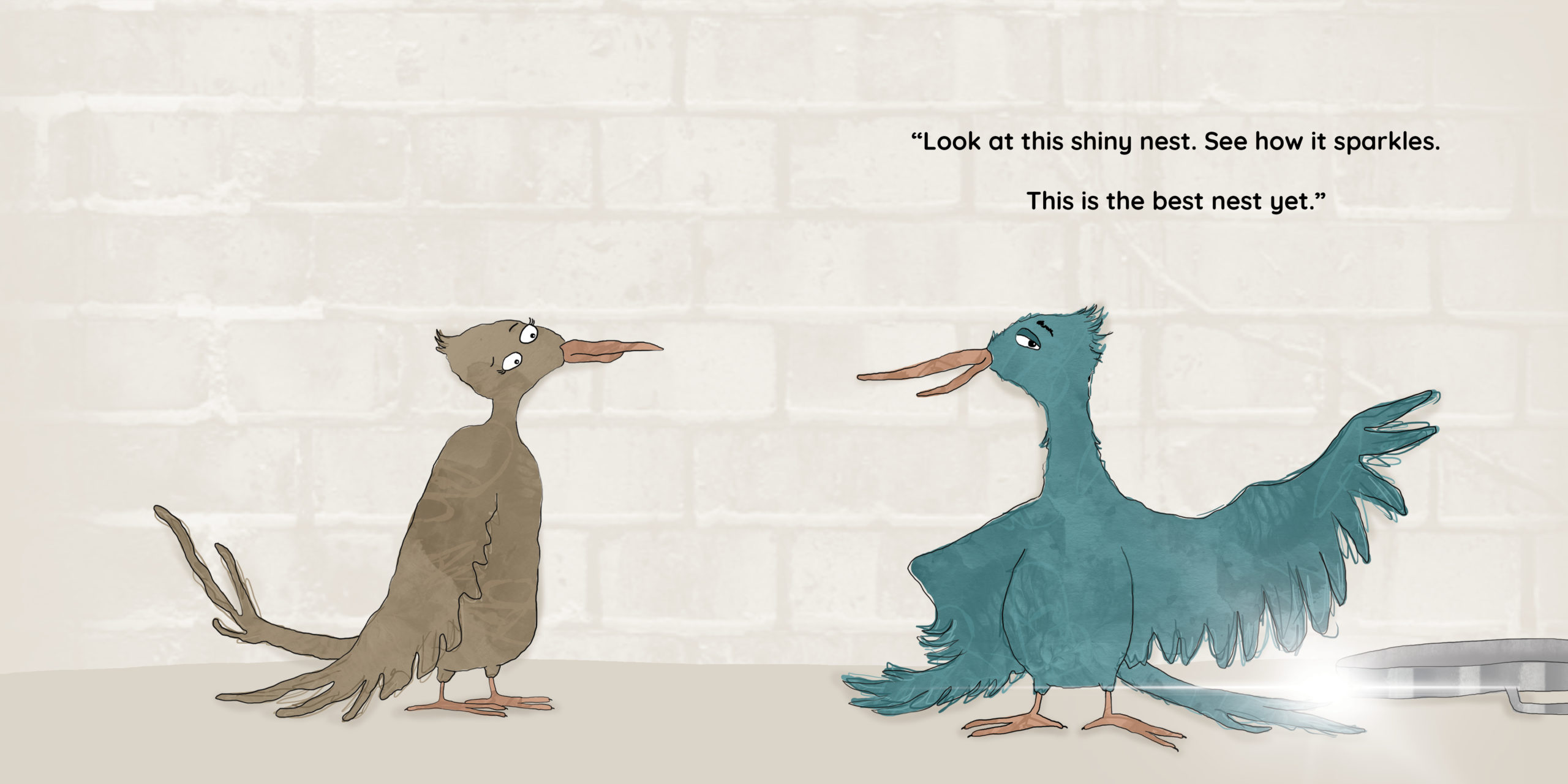 The Best Nest — original illustrated page 8, English text included