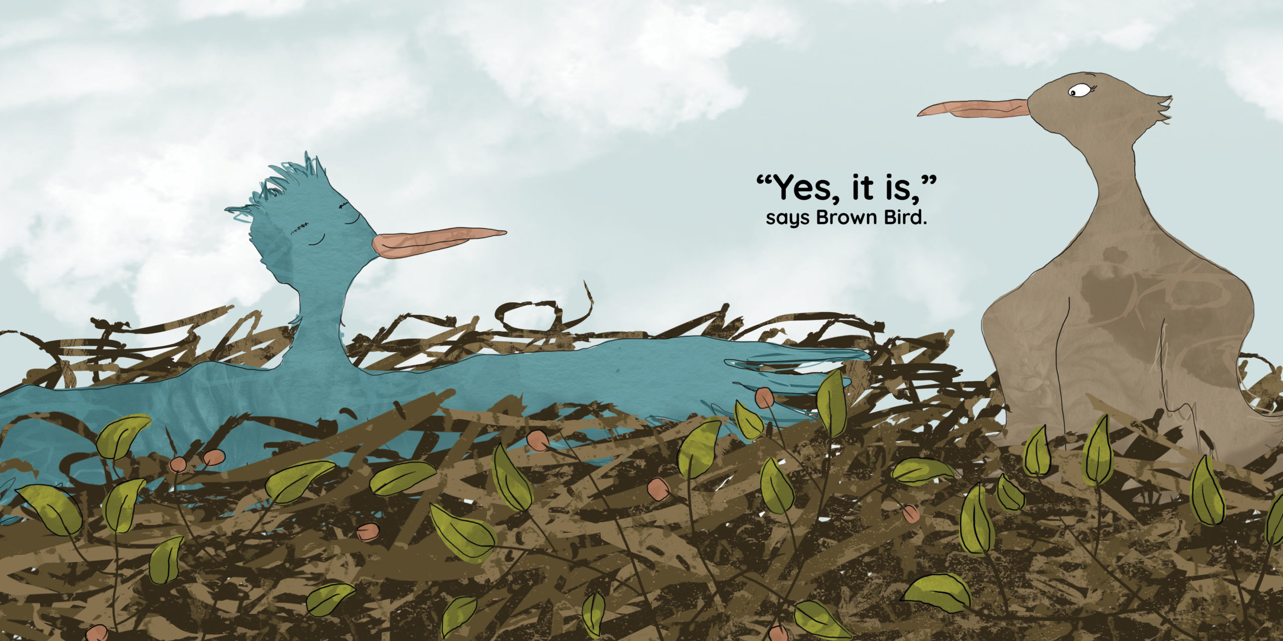 The Best Nest — original illustrated page 13, English text included