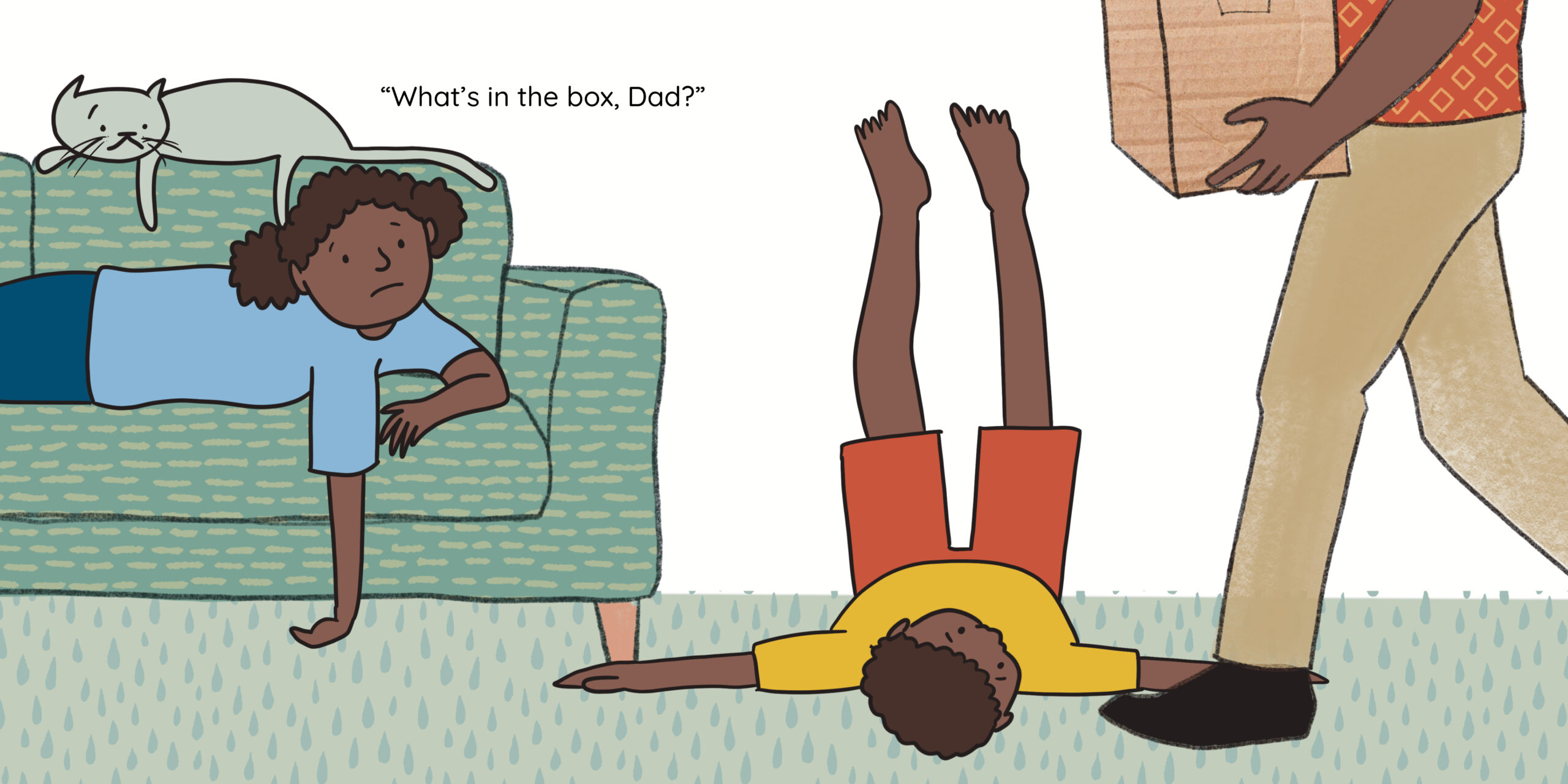 The Box — original illustrated page 3, English text included