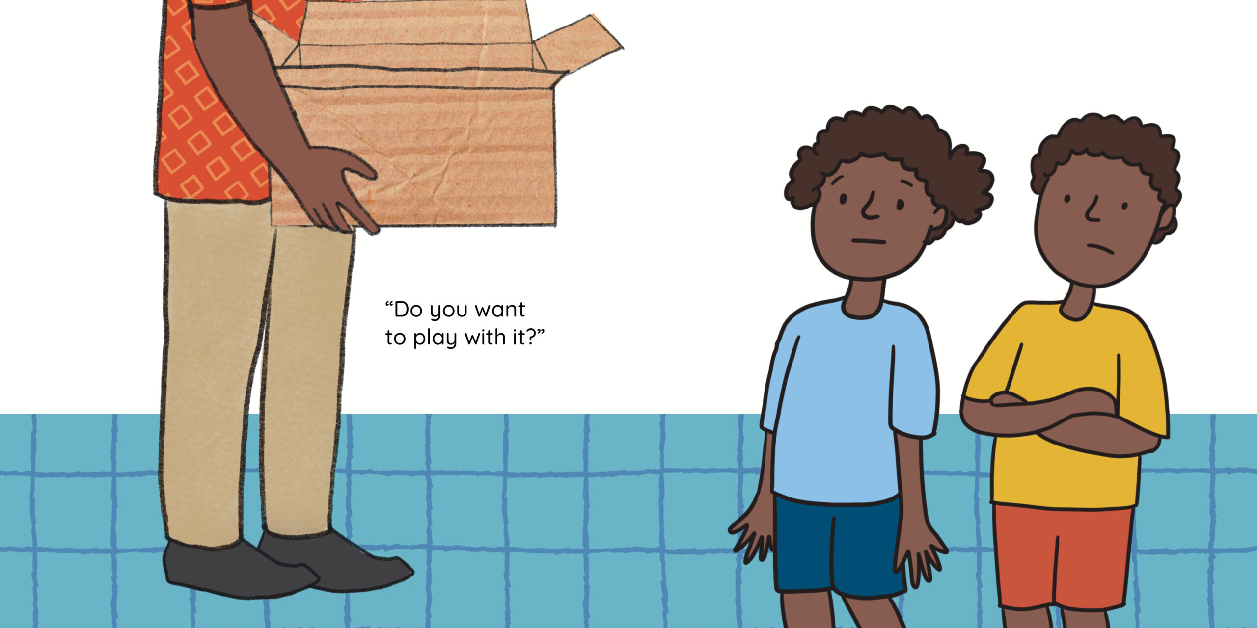 The Box — original illustrated page 5, English text included