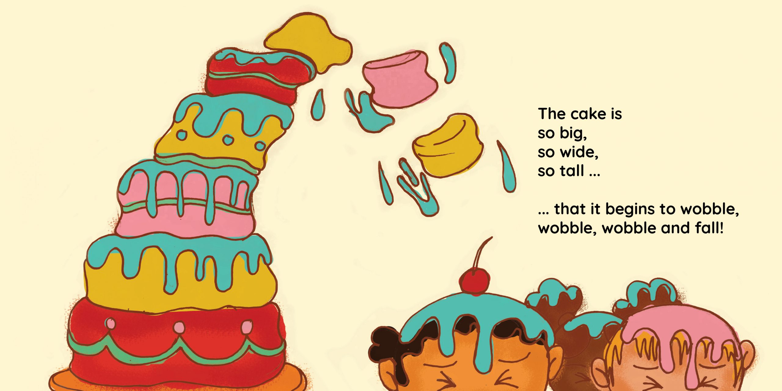 The Great Cake Contest — original illustrated page 11, English text included