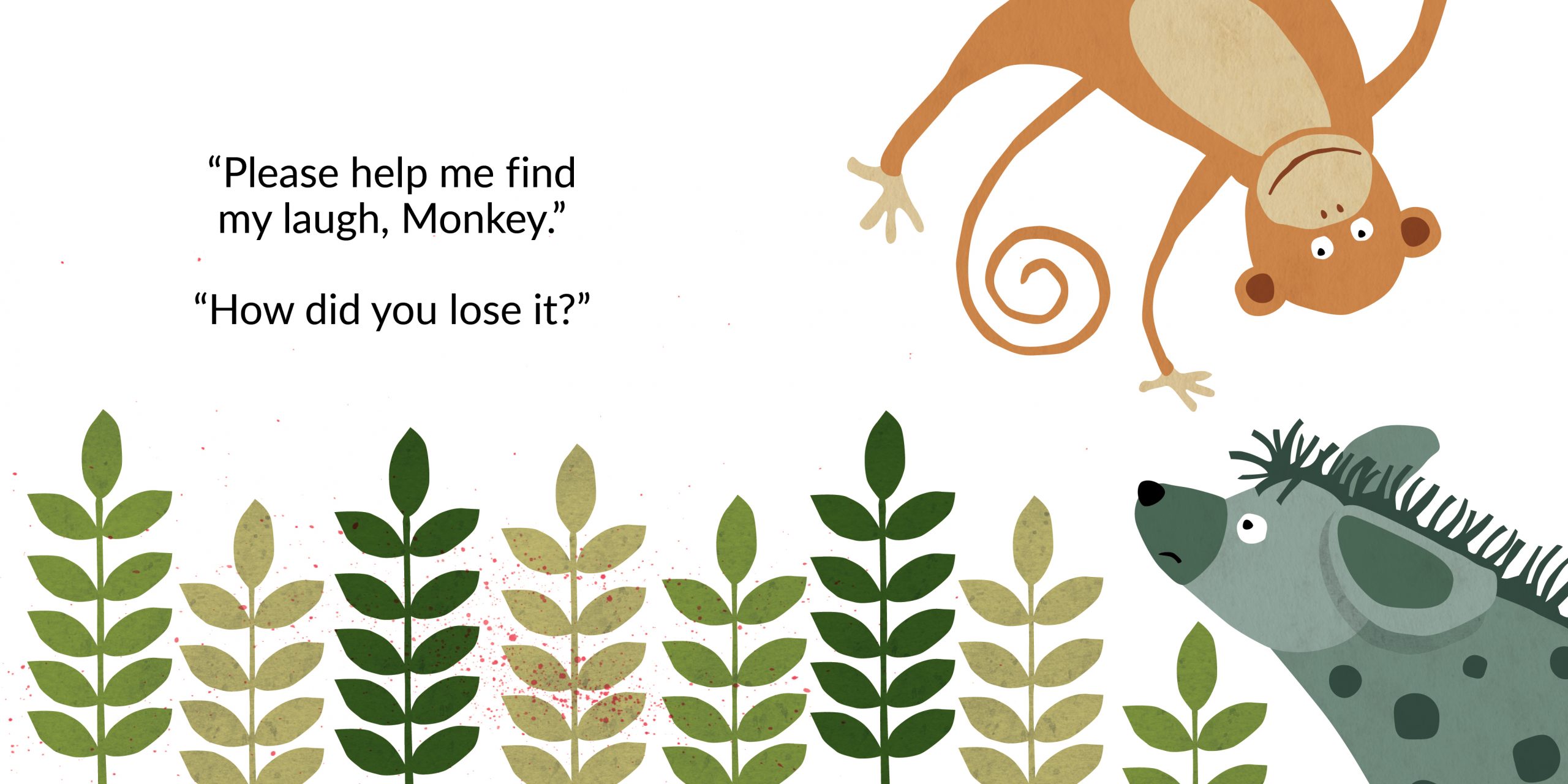 The lost laugh — original illustrated page 6, English text included