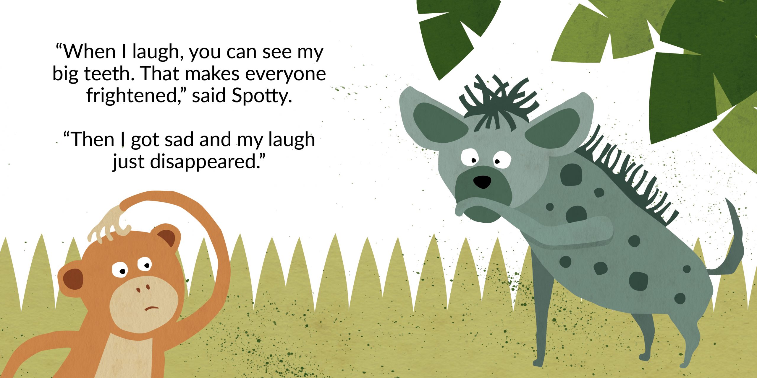The lost laugh — original illustrated page 7, English text included