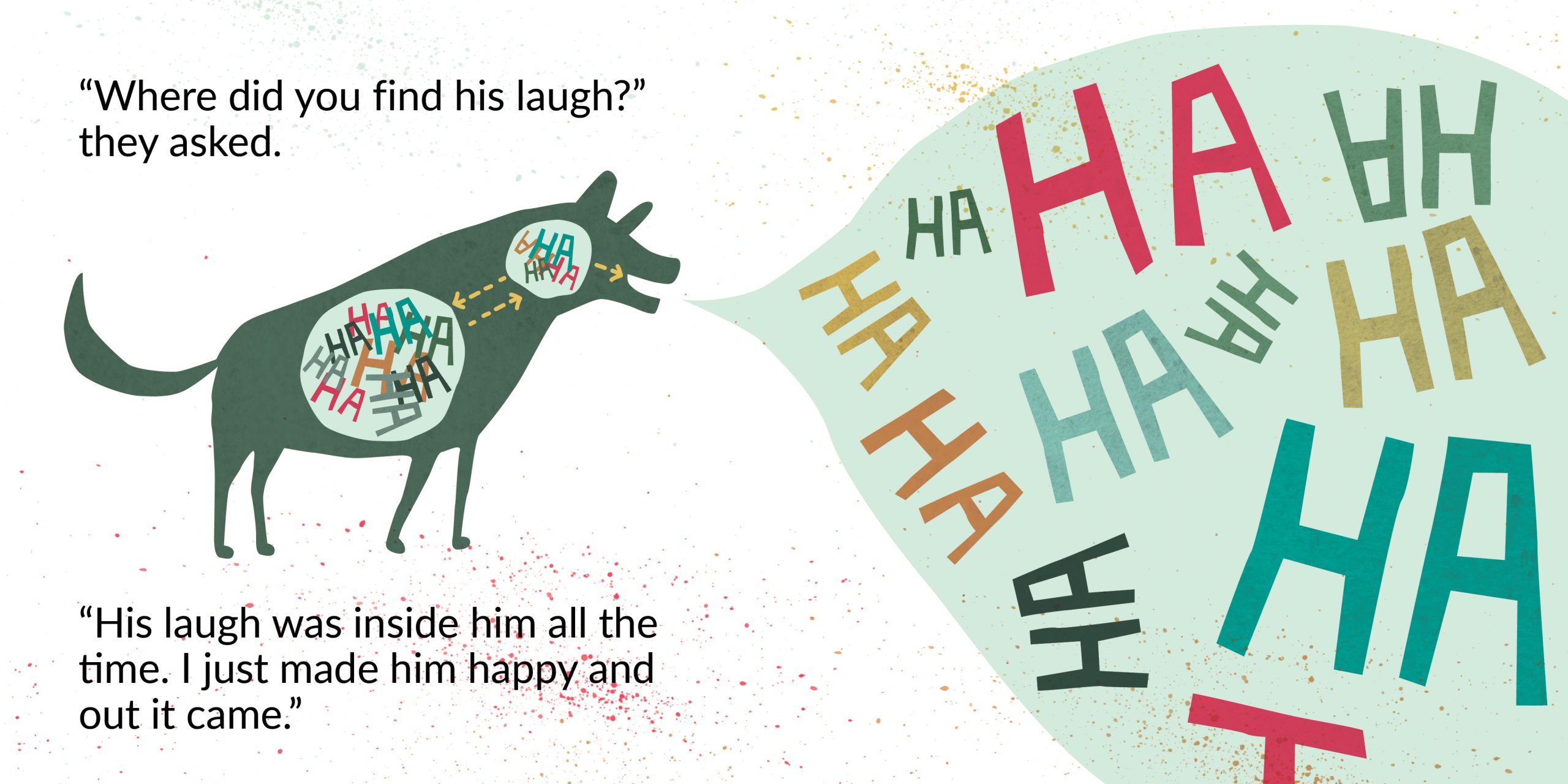 The lost laugh — original illustrated page 12, English text included