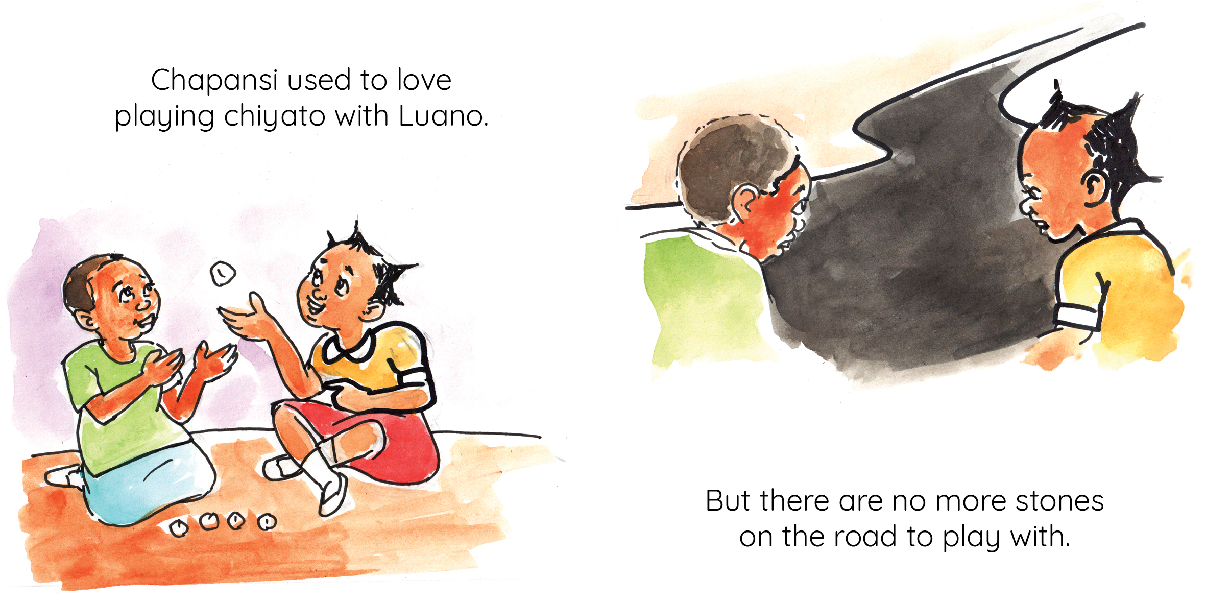 The New Road — original illustrated page 8, English text included