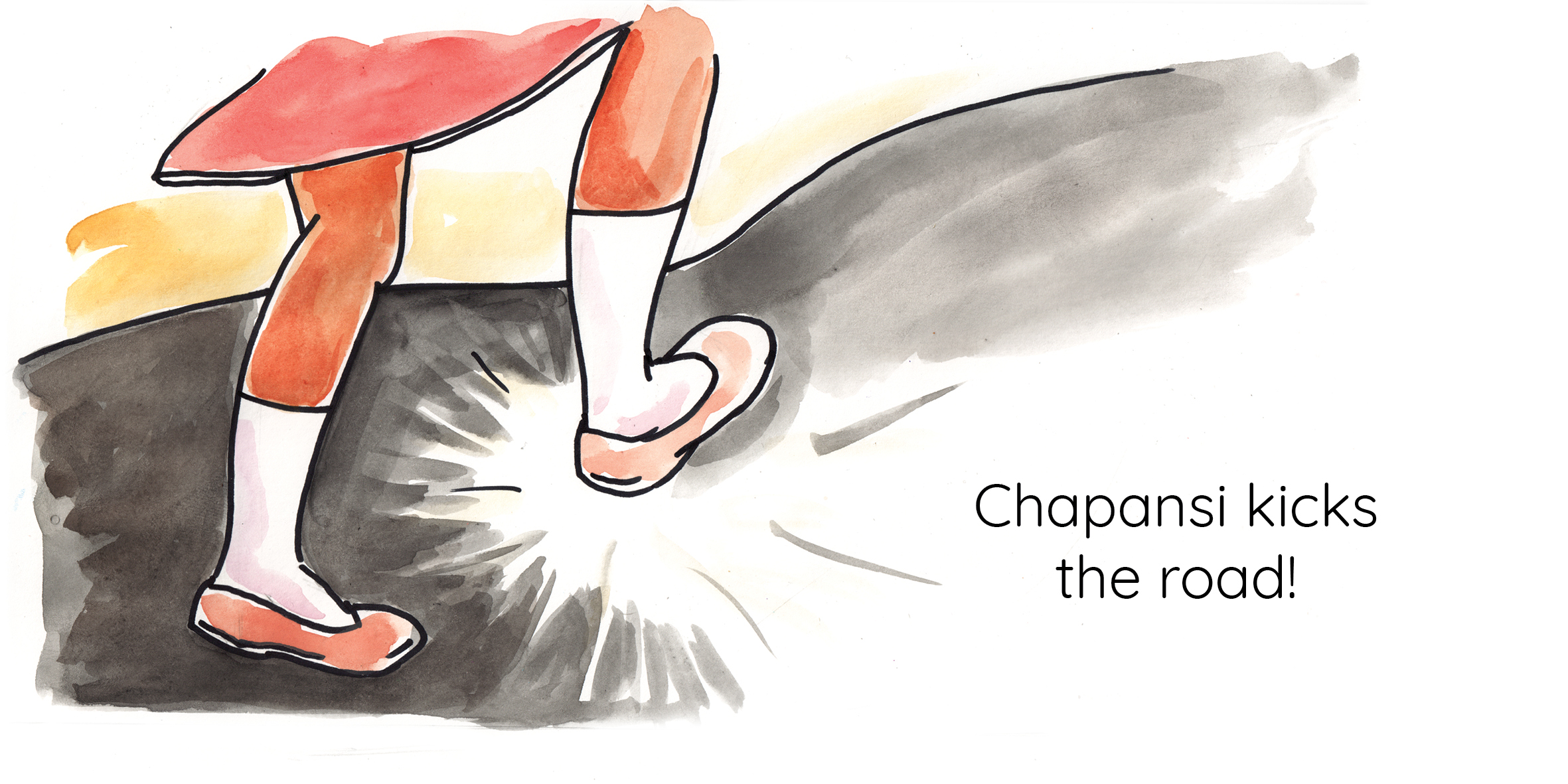 The New Road — original illustrated page 10, English text included