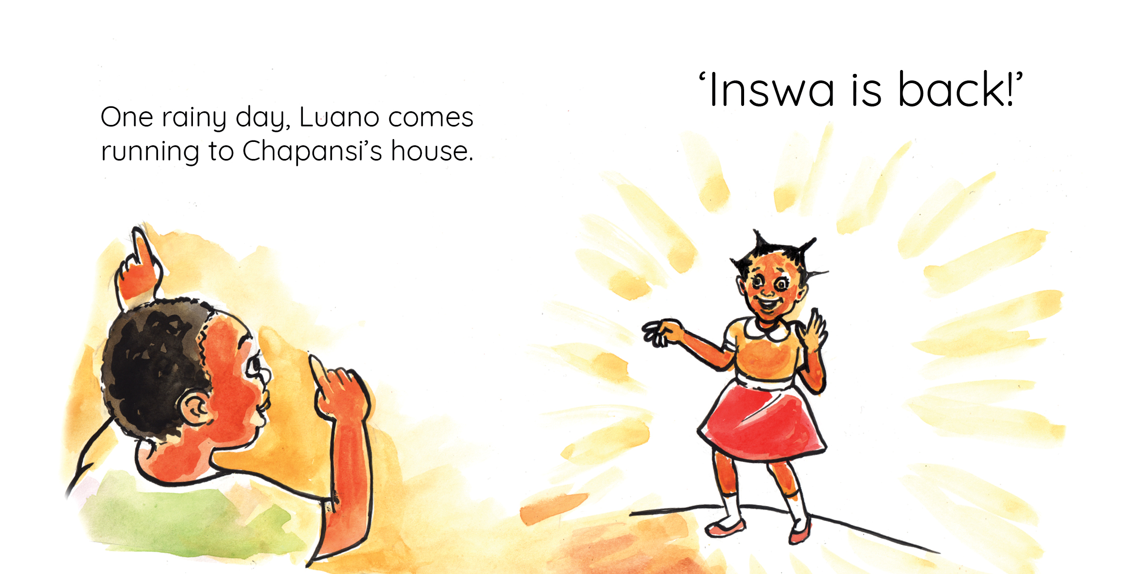 The New Road — original illustrated page 12, English text included