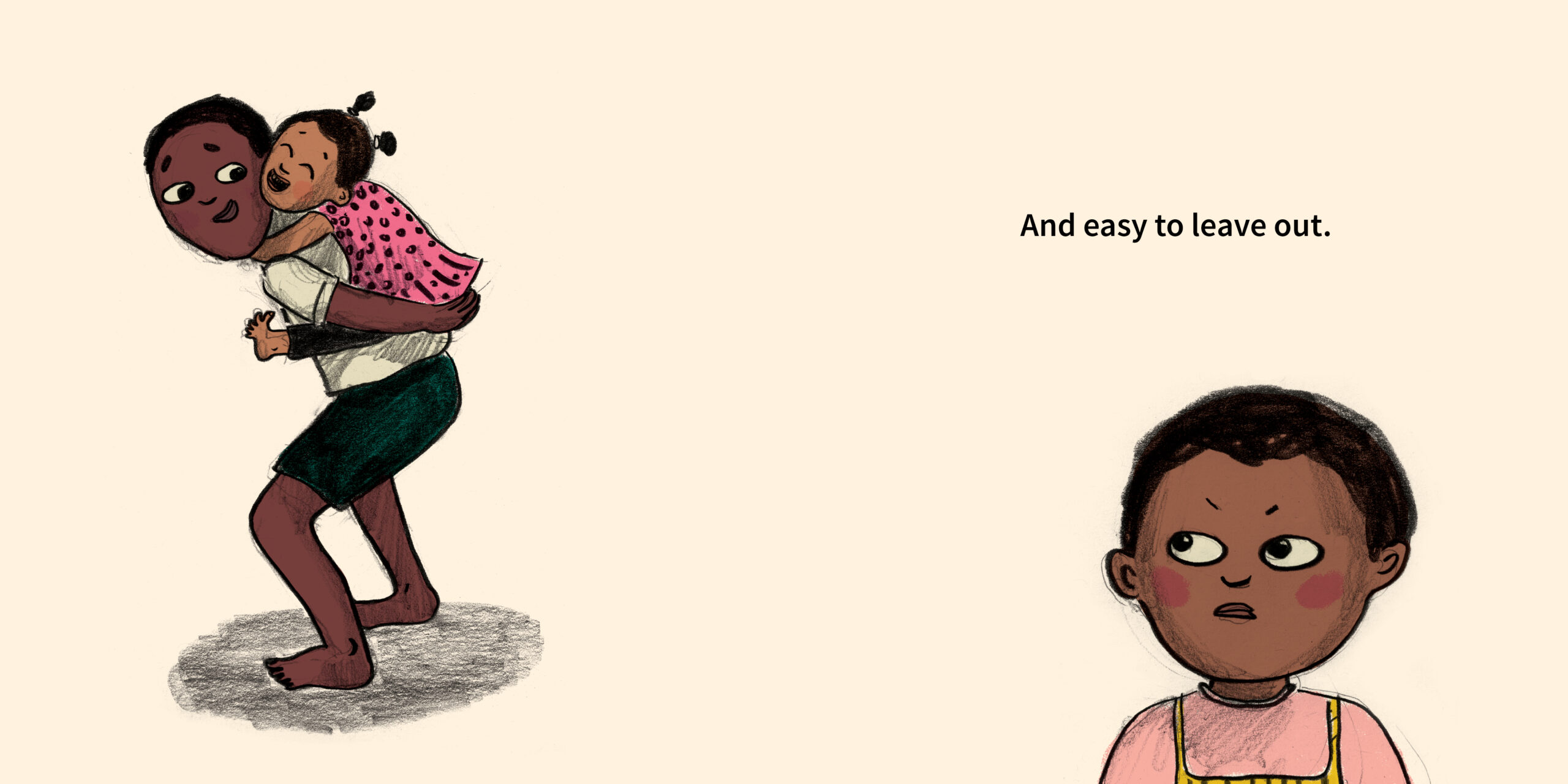 The one in the middle — original illustrated page 4, English text included