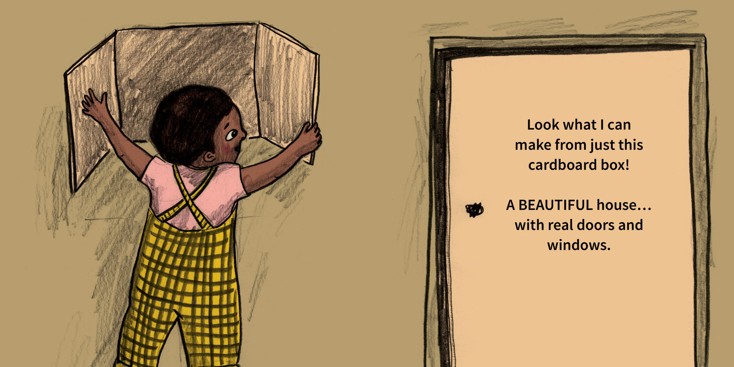 The one in the middle — original illustrated page 6, English text included