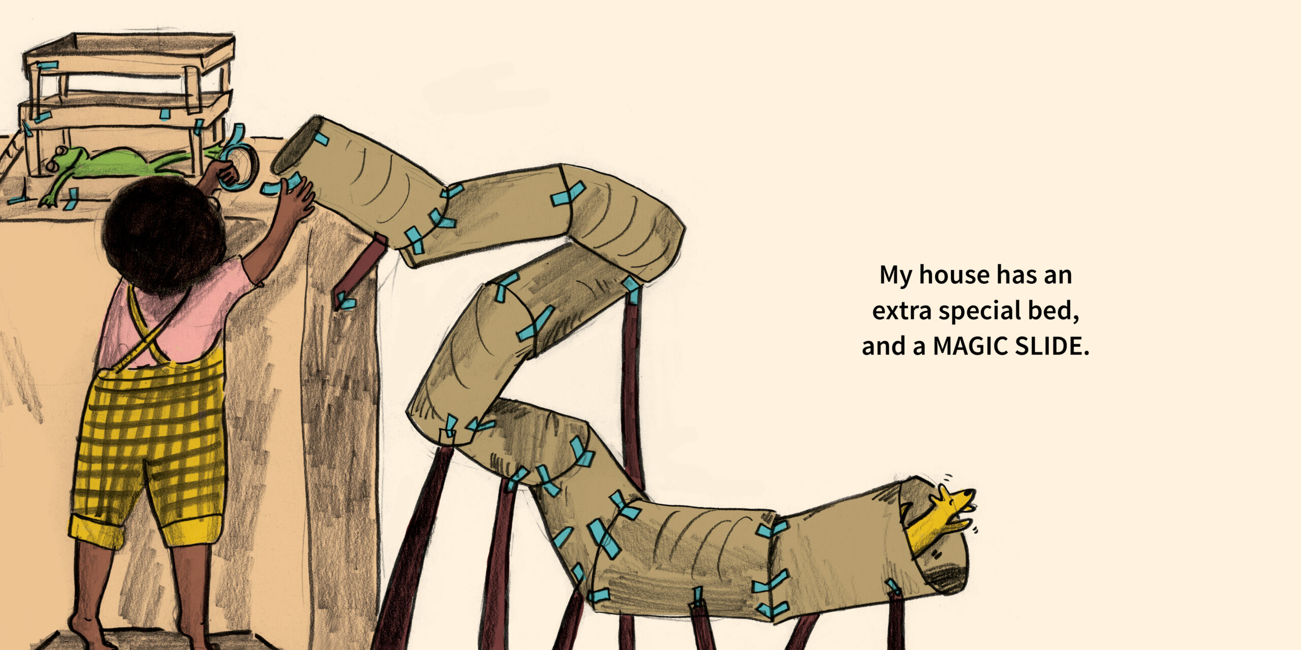 The one in the middle — original illustrated page 8, English text included