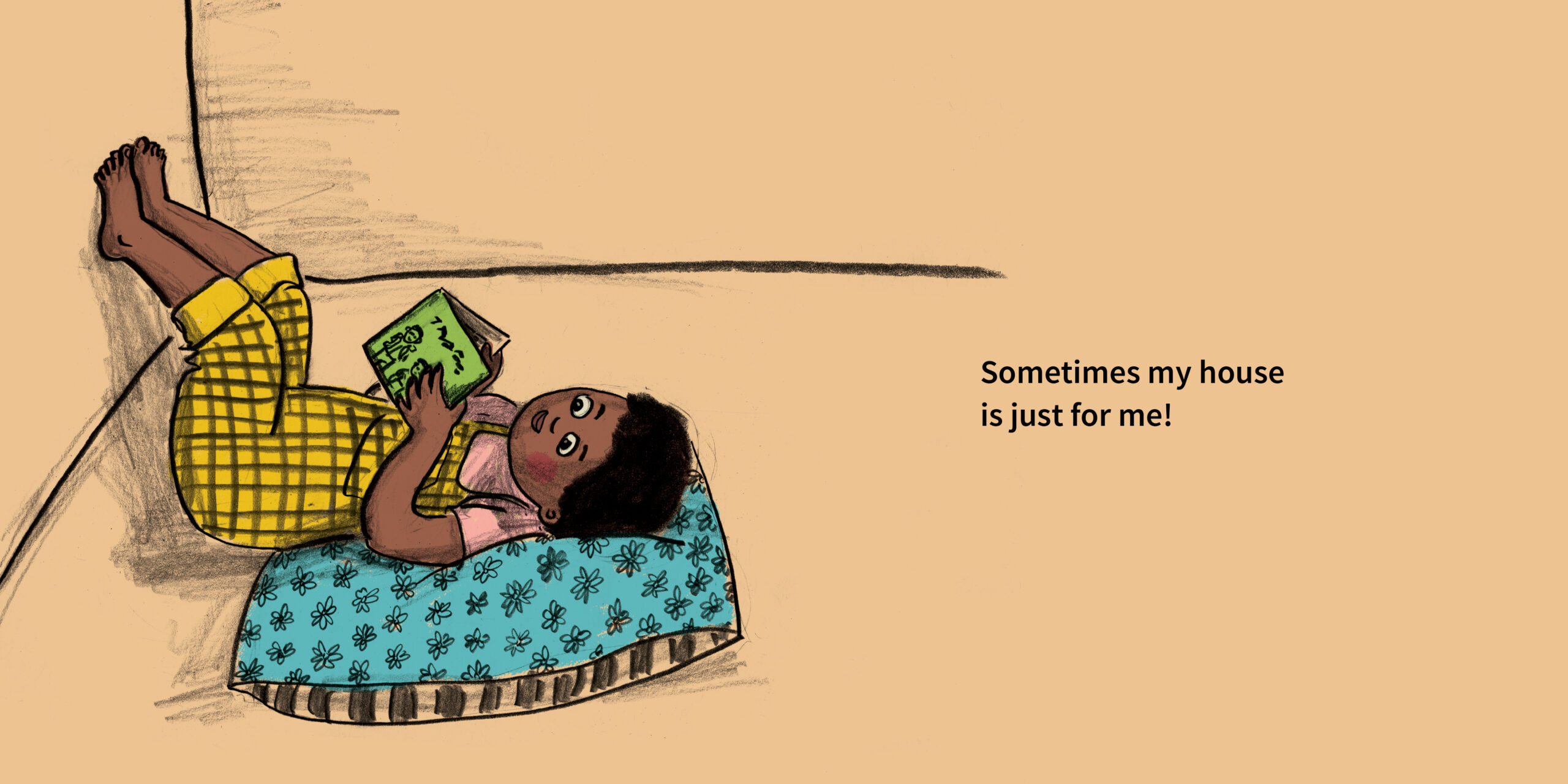 The one in the middle — original illustrated page 11, English text included