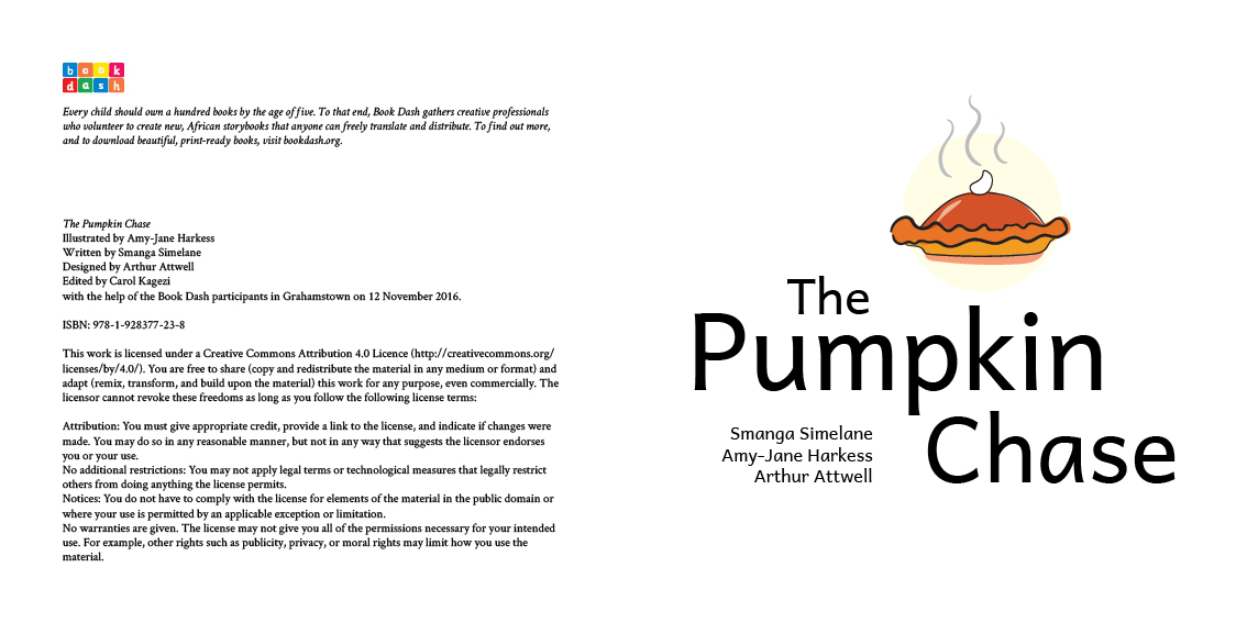 The Pumpkin Chase — original illustrated page 3, English text included