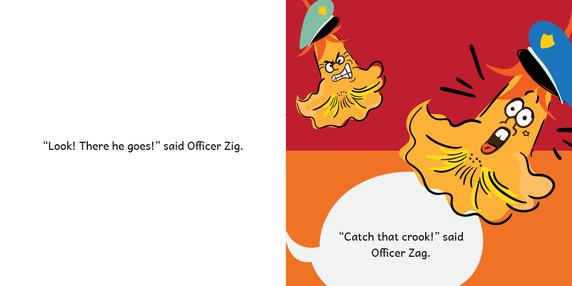 The Pumpkin Chase — original illustrated page 6, English text included