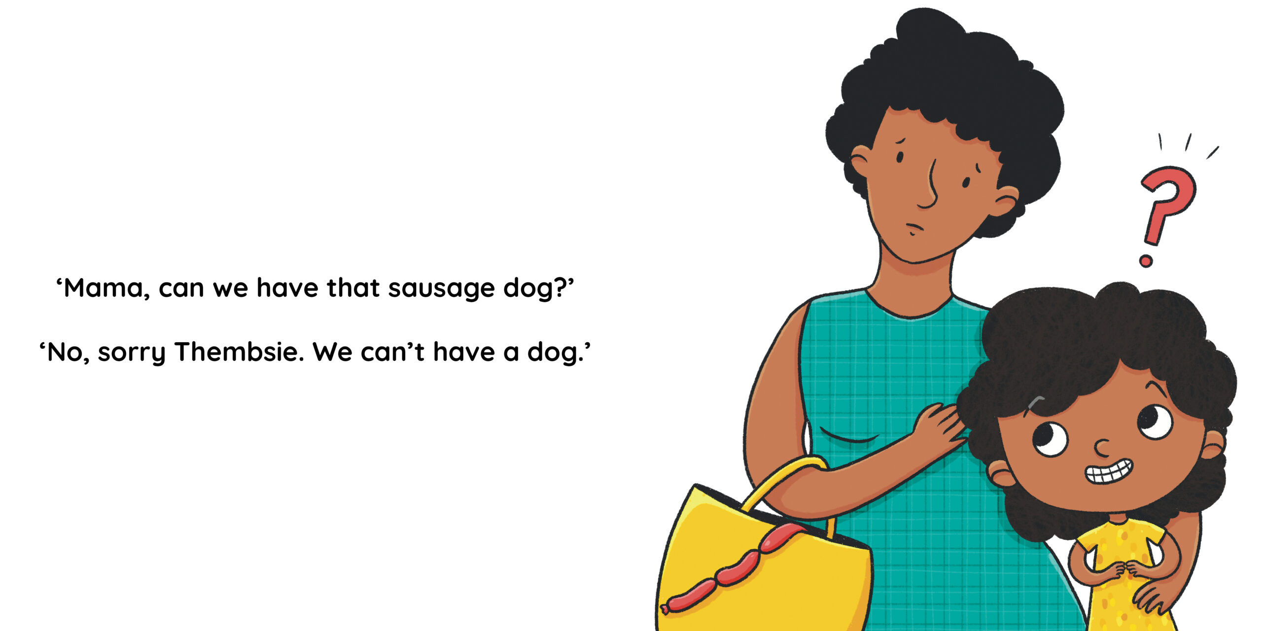 The Sausage Dog — original illustrated page 4, English text included