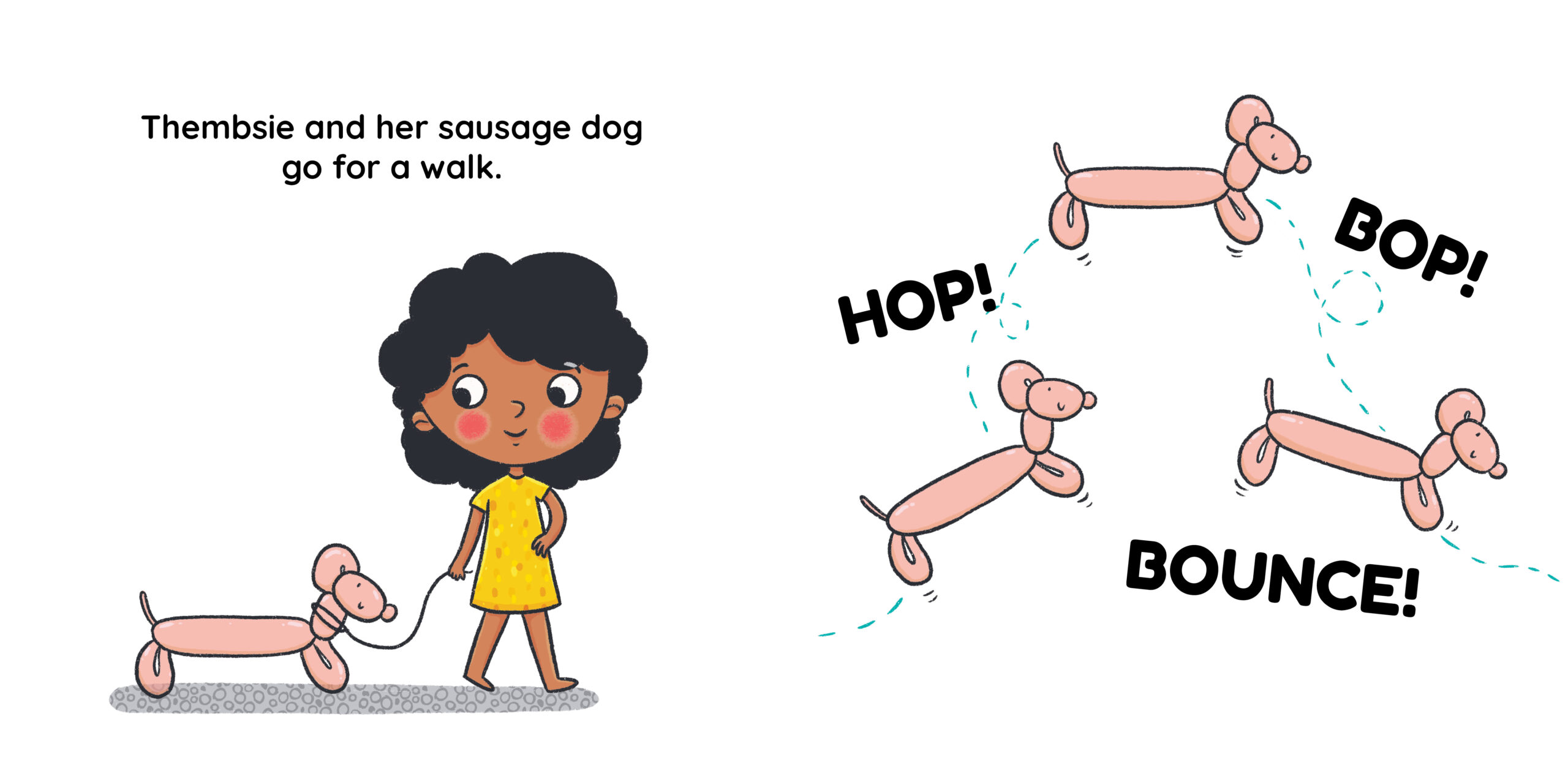 The Sausage Dog — original illustrated page 11, English text included