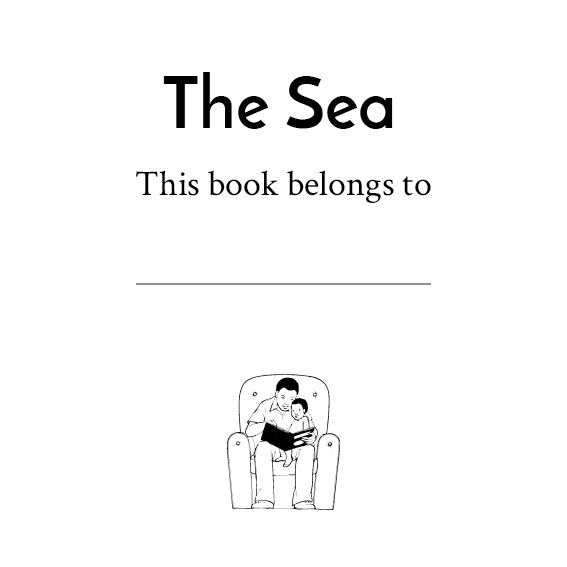 The Sea — original illustrated page 2, English text included