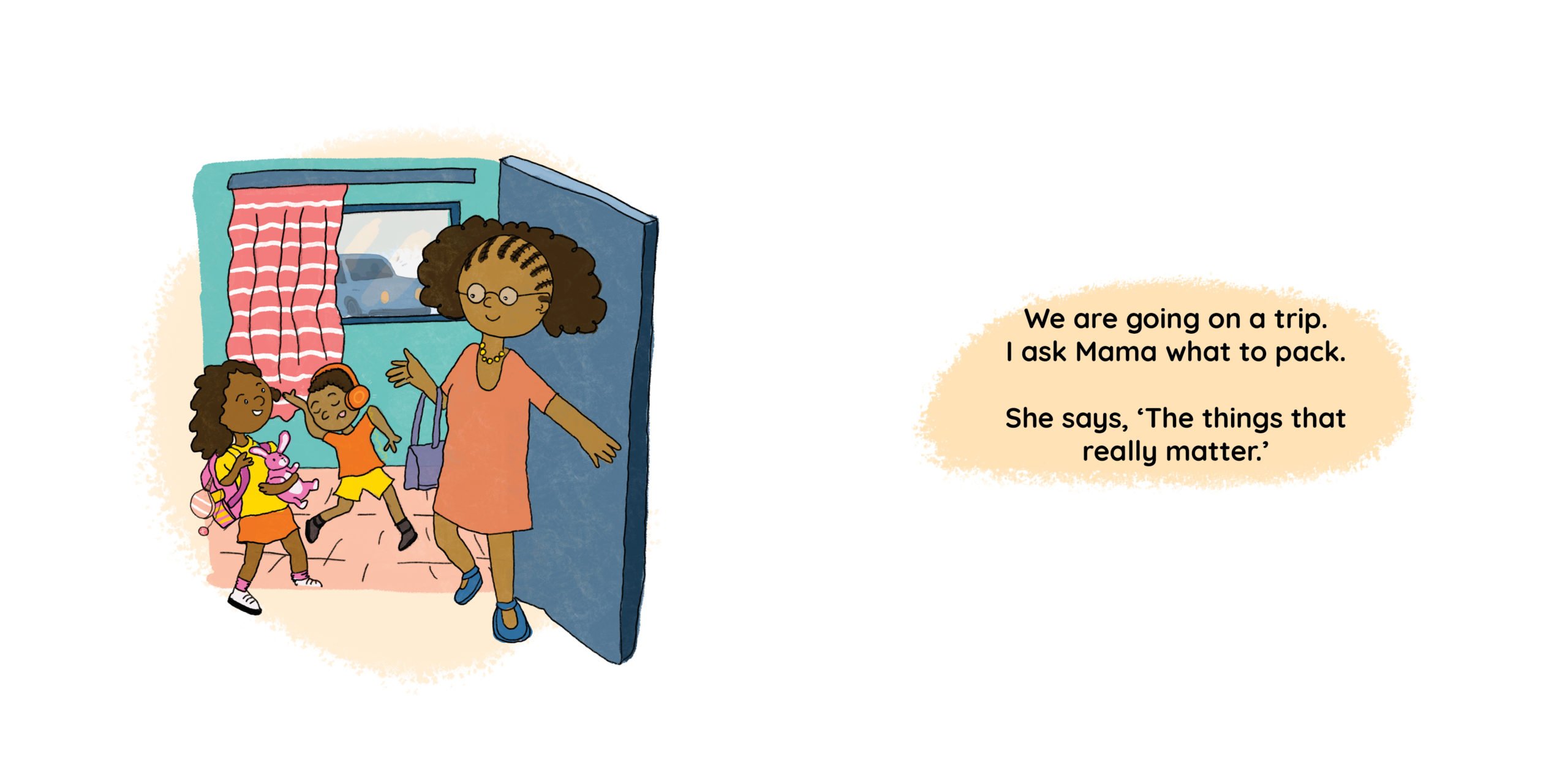 The Things That Really Matter — original illustrated page 2, English text included